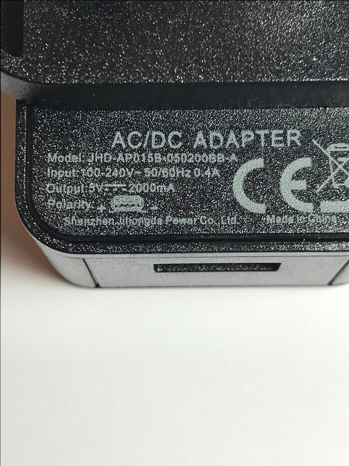 Replacement 5V 2A USB Mains AC-DC Adaptor UK Plug With USB-A to 5.5mm x 2.1mm dc