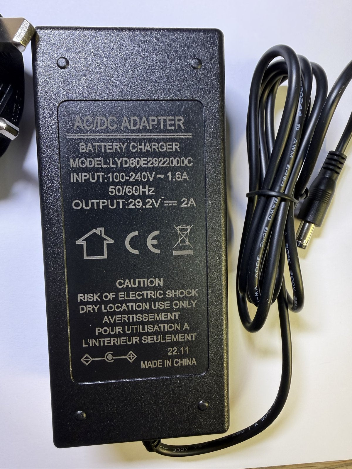 Replacement for 30V 2.0A 60W AC Adapter PS1065-300T2B200 OPI Products + UK Lead