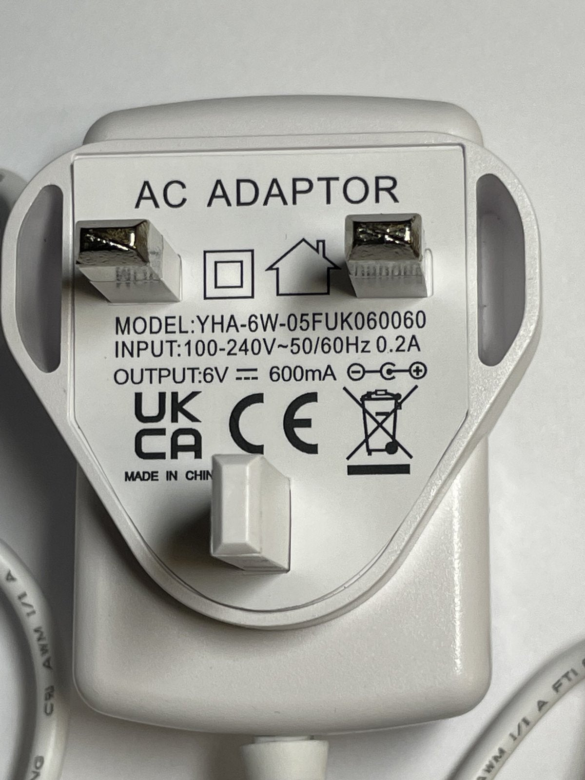 Replacement 6V AC-DC Adaptor Power Supply Charger 4 RJ-AS060500B001 Baby Monitor