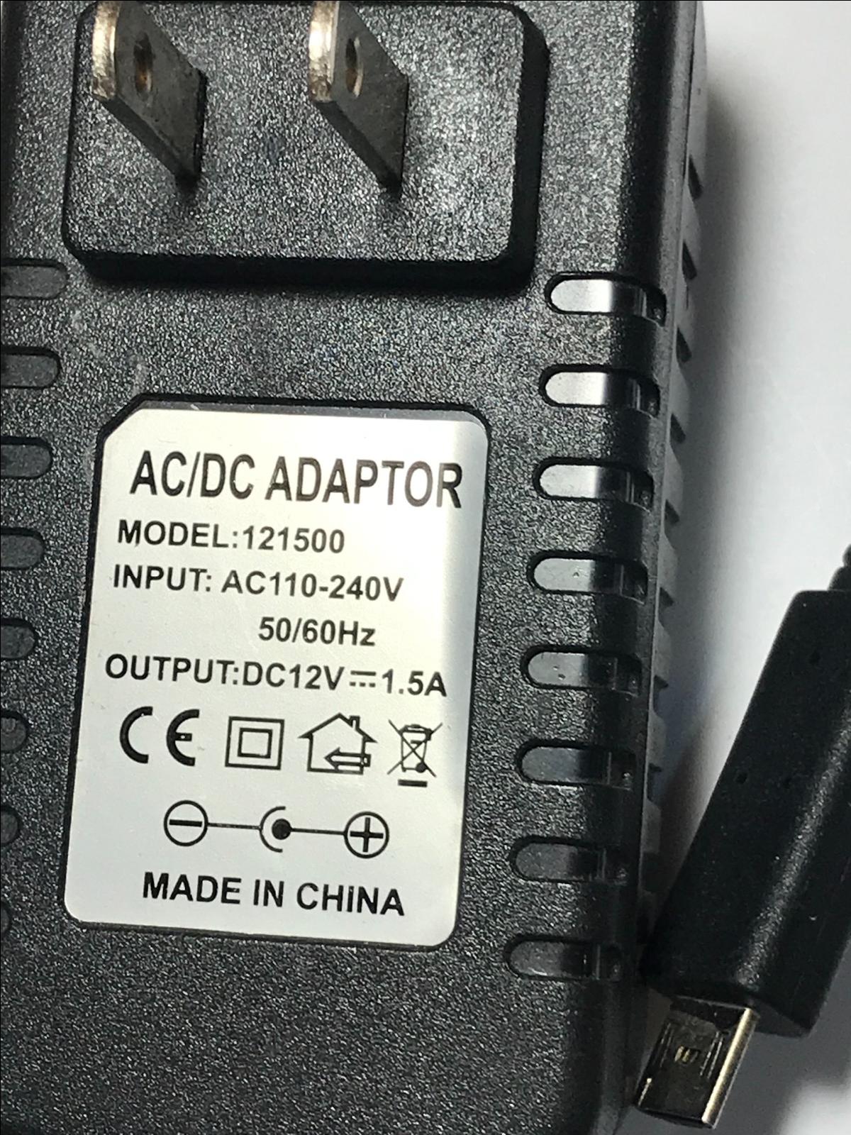 USA 12V 1.5A AC-DC SWITCHING ADAPTOR POWER SUPPLY for Acer A700 Charger