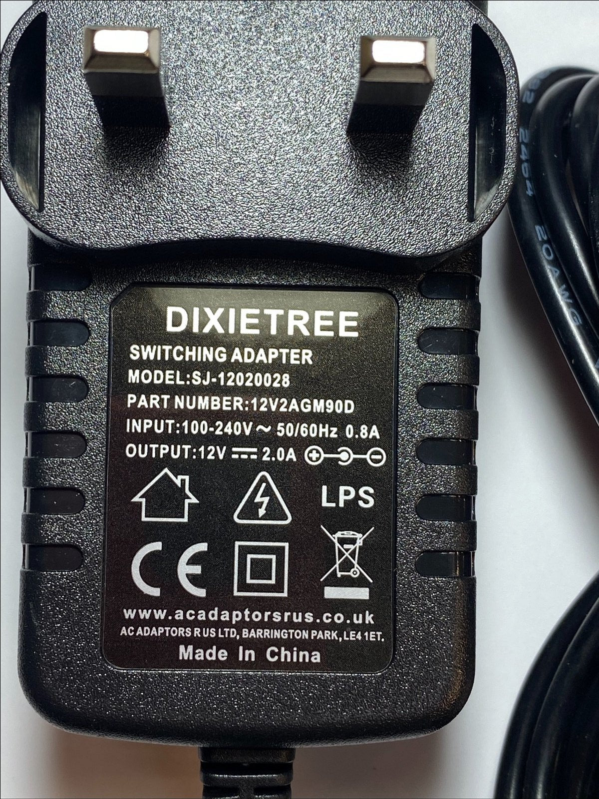 Replacement for 12V 2A 24.0W AC Adapter THX-120200KDB Power Supply