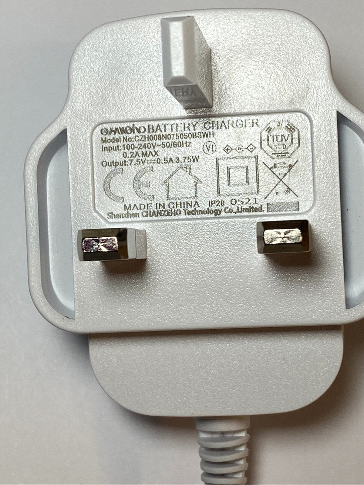 Replacement AC Adaptor for Summer Infant 7.5V DC 500mA Baby Glow #29356