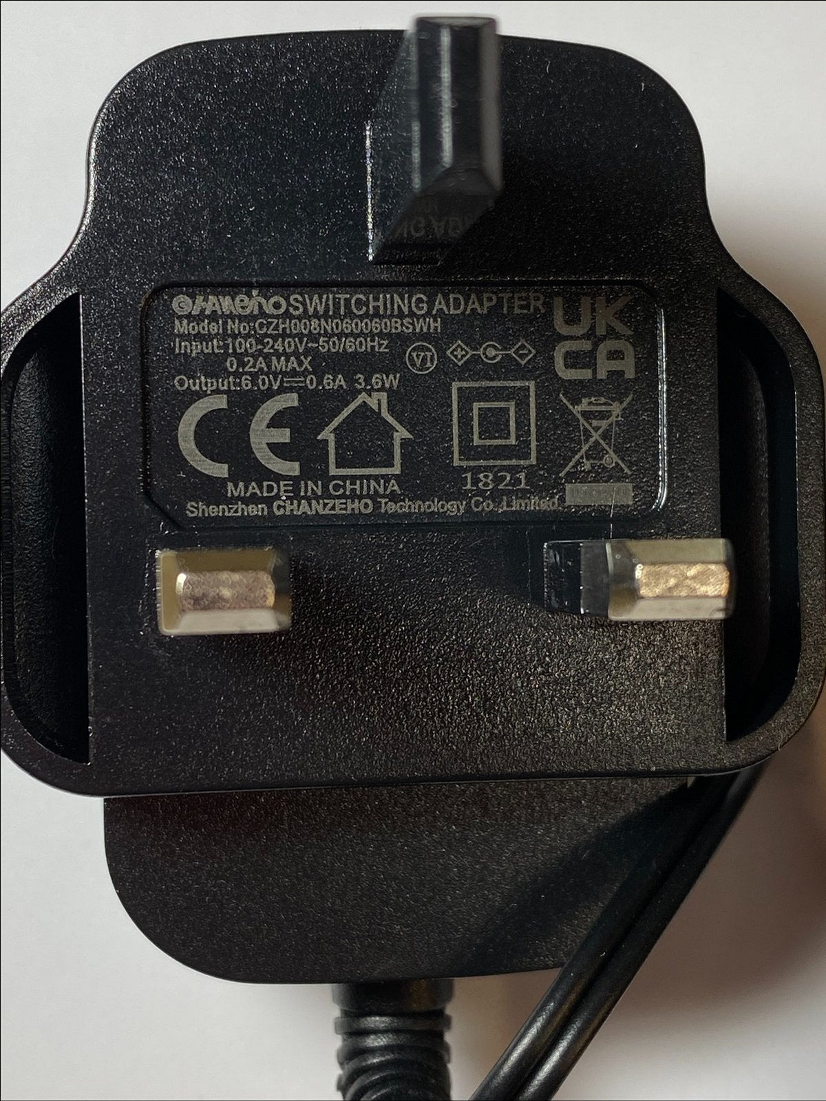 6V Mains AC-DC Adaptor Power Supply for Omron M3 M2 M7 Blood Pressure Monitor