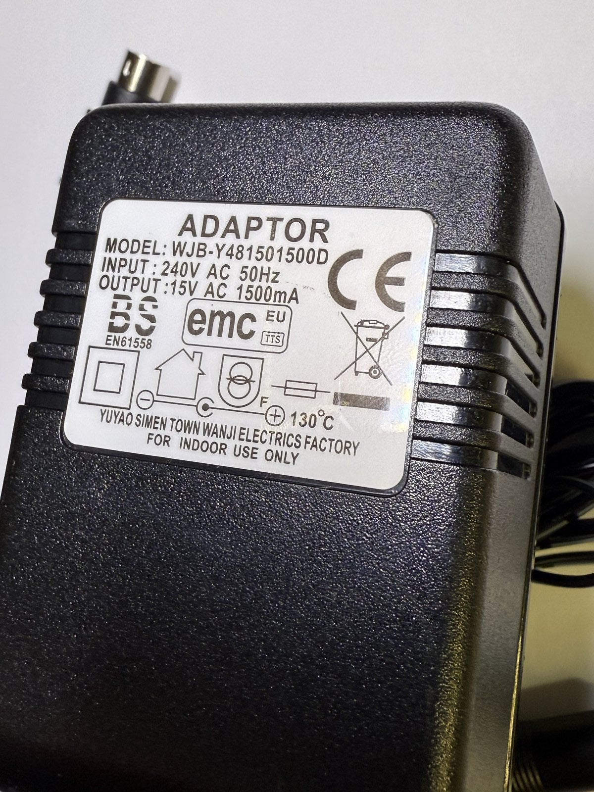 Replacement for 14.8V 500mA AC Adaptor for AHEAD JAA-1480500F Power Supply