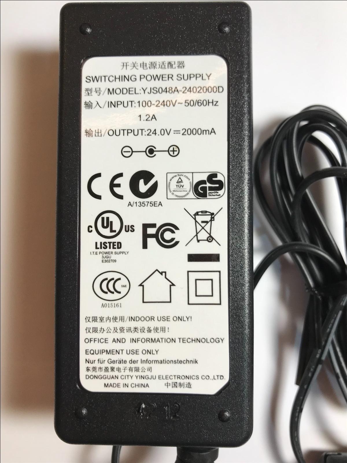24V Replacement for 23V 1.5A DC Power Supply for JVC Soundbar TH-WL311B