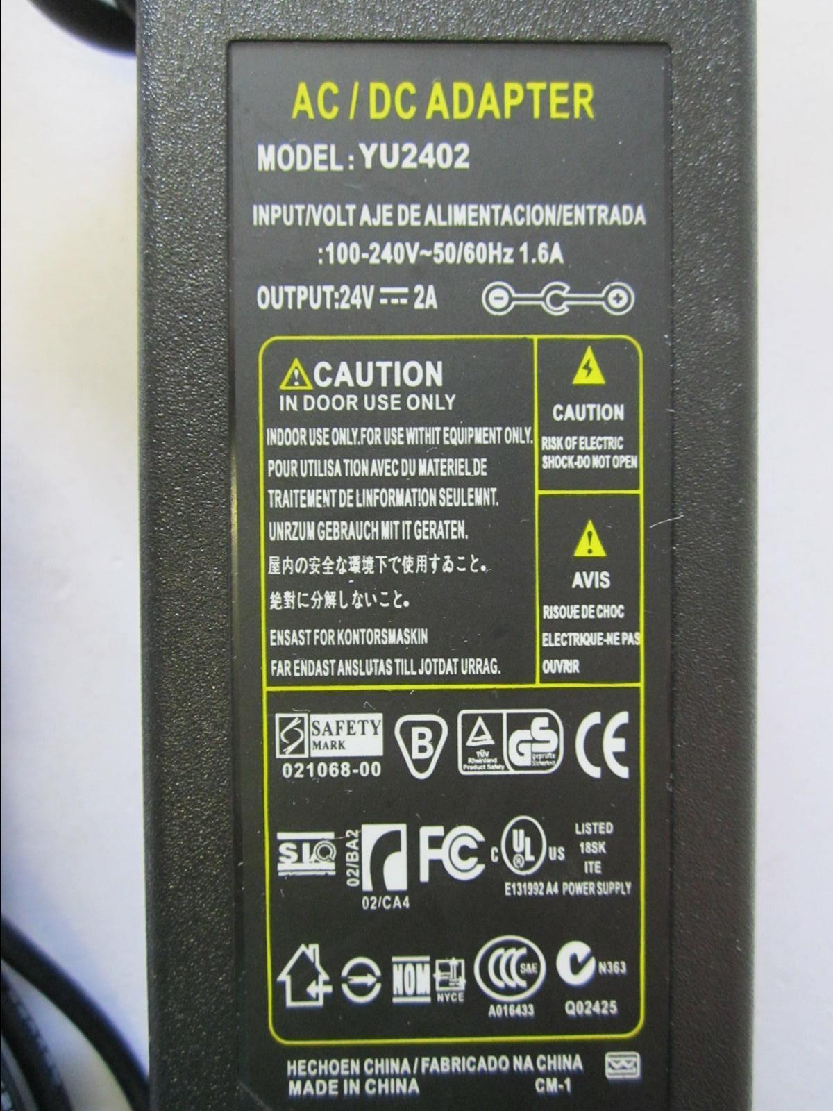 Replacement 24V 2A AC-DC Adaptor for Dewalt DWST1-81079-GB Jobsite Radio