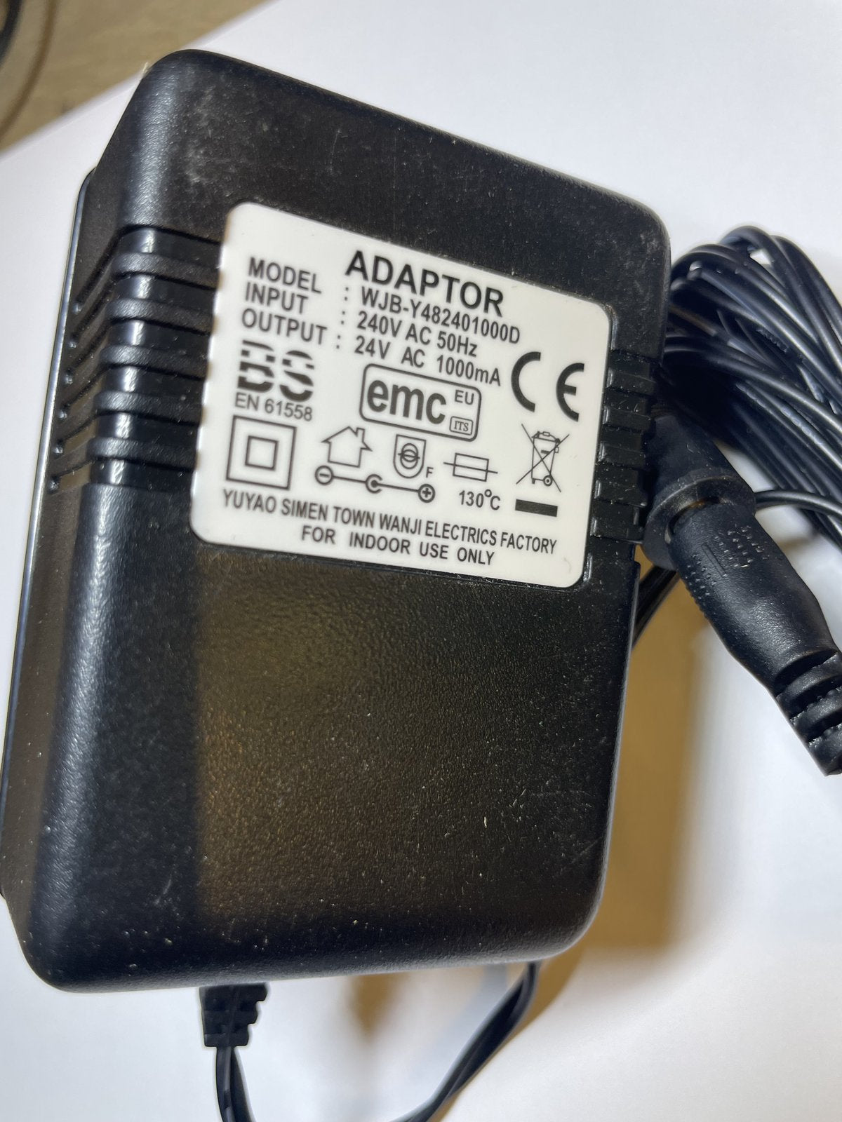 Replacement for 24~0.85A 10-20.4VA AC-AC Adaptor Model JT-EL24V0.85A-IP44