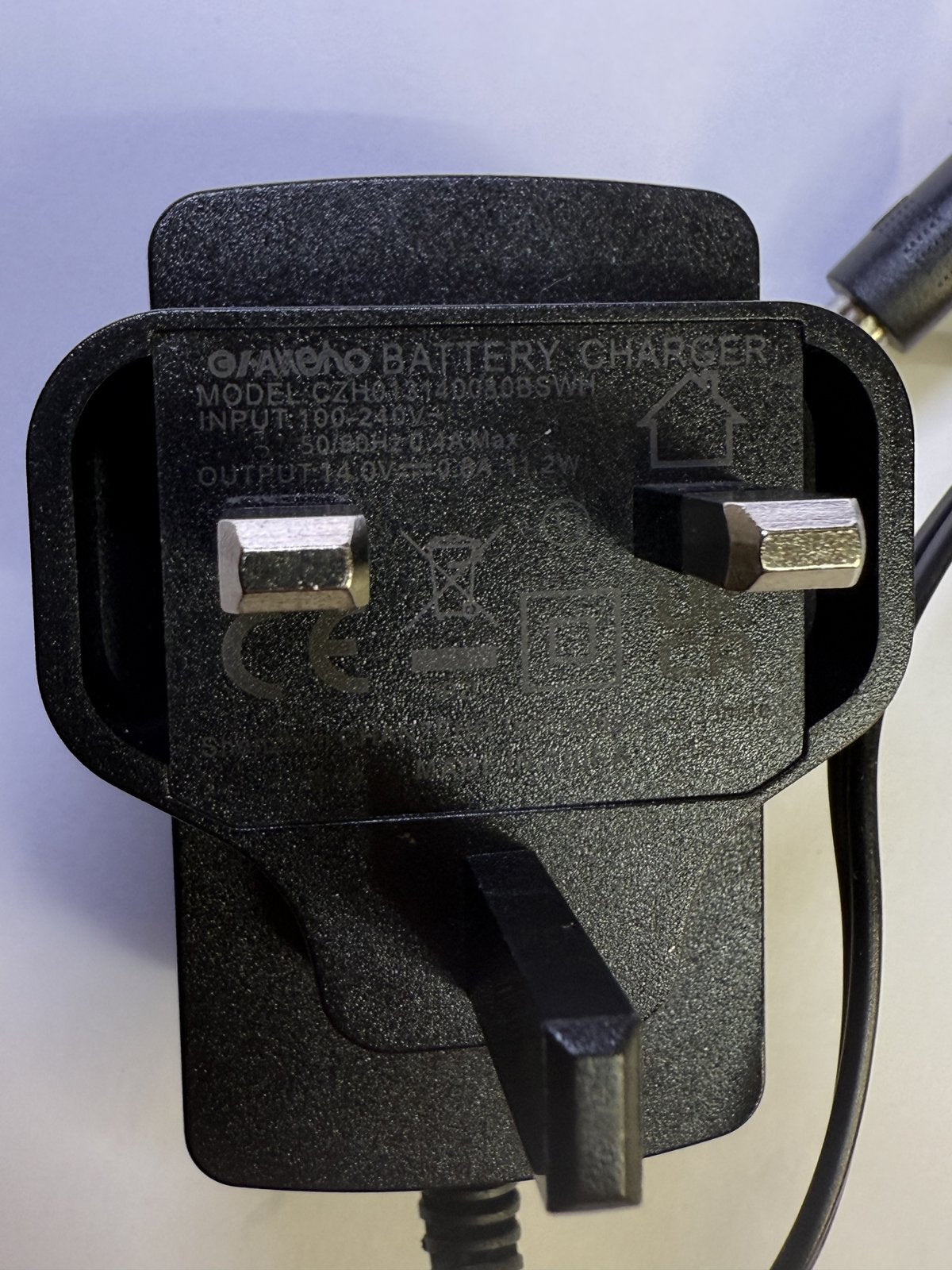 14V 0.8A Charger for Invictus One X1 Cordless Vacuum Cleaner P-01256-G5X4P8