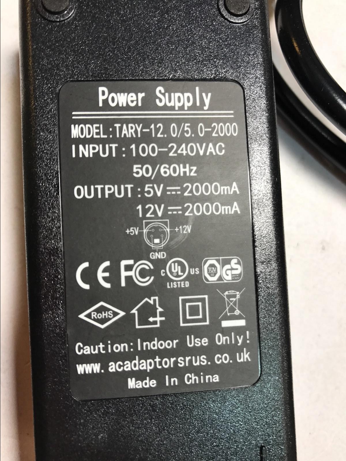Replacement for Bung Enterprises Model DV64-S1 AC Adaptor Switching Power Supply