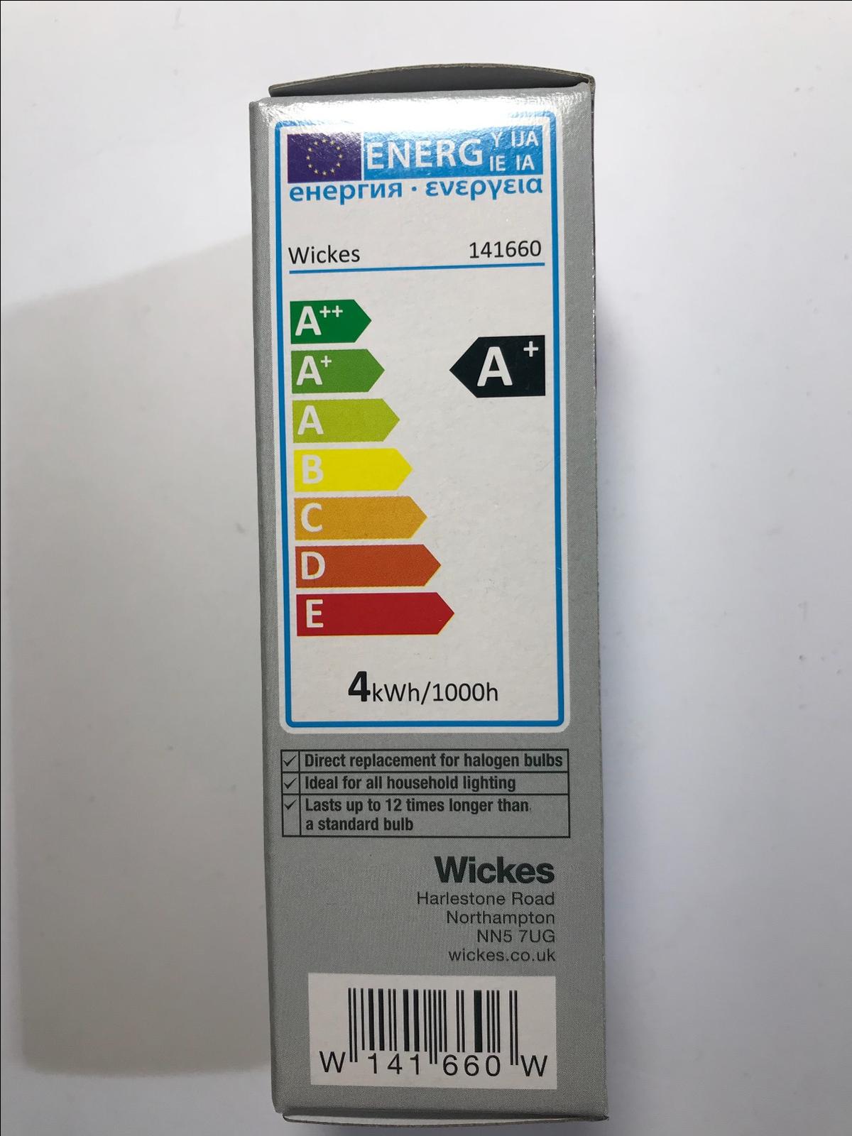 Wickes LED BC Candle Lamp 3.4W 25W 250lm B22 25 YEAR LASTING A+ Light Bulb