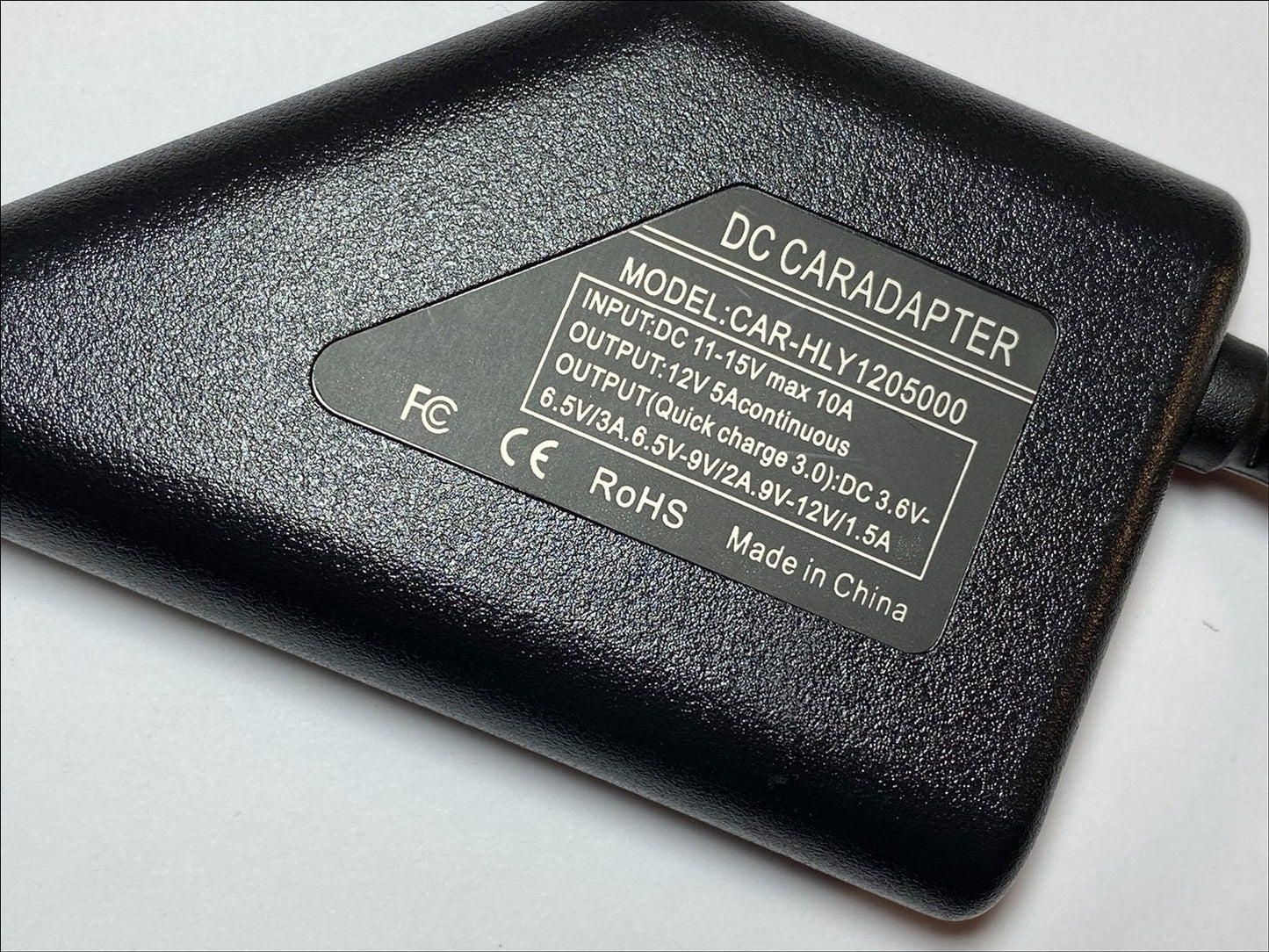 12V 2.5A/3A/4A/5A DC CarCharger Power Supply Adaptor with 5.5mm x 2.1mm / 2.5mm