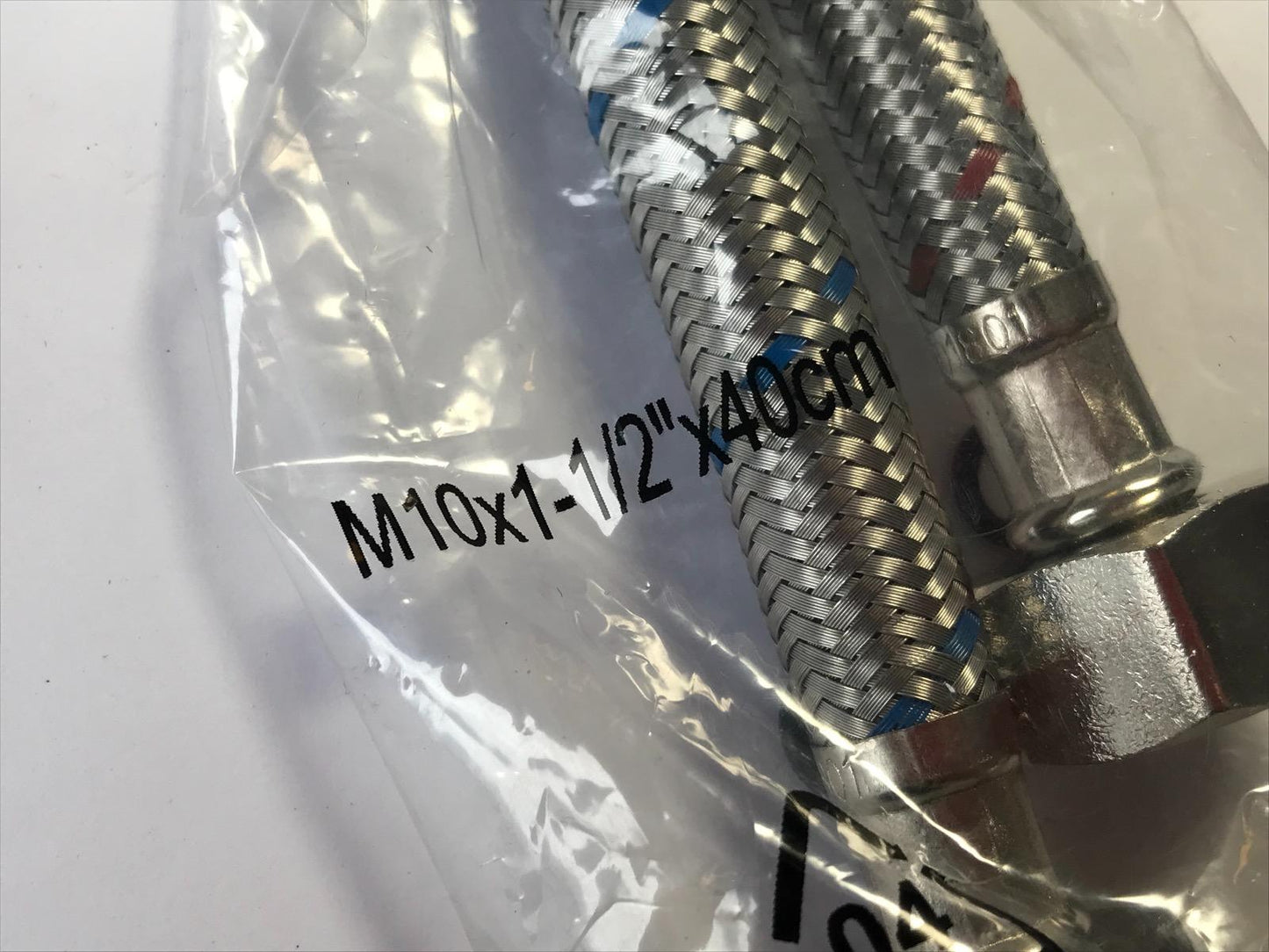 2x M10 10mm 400mm Kitchen/Basin Monobloc Mixer Tap Connectors Flexi Pipe Tails