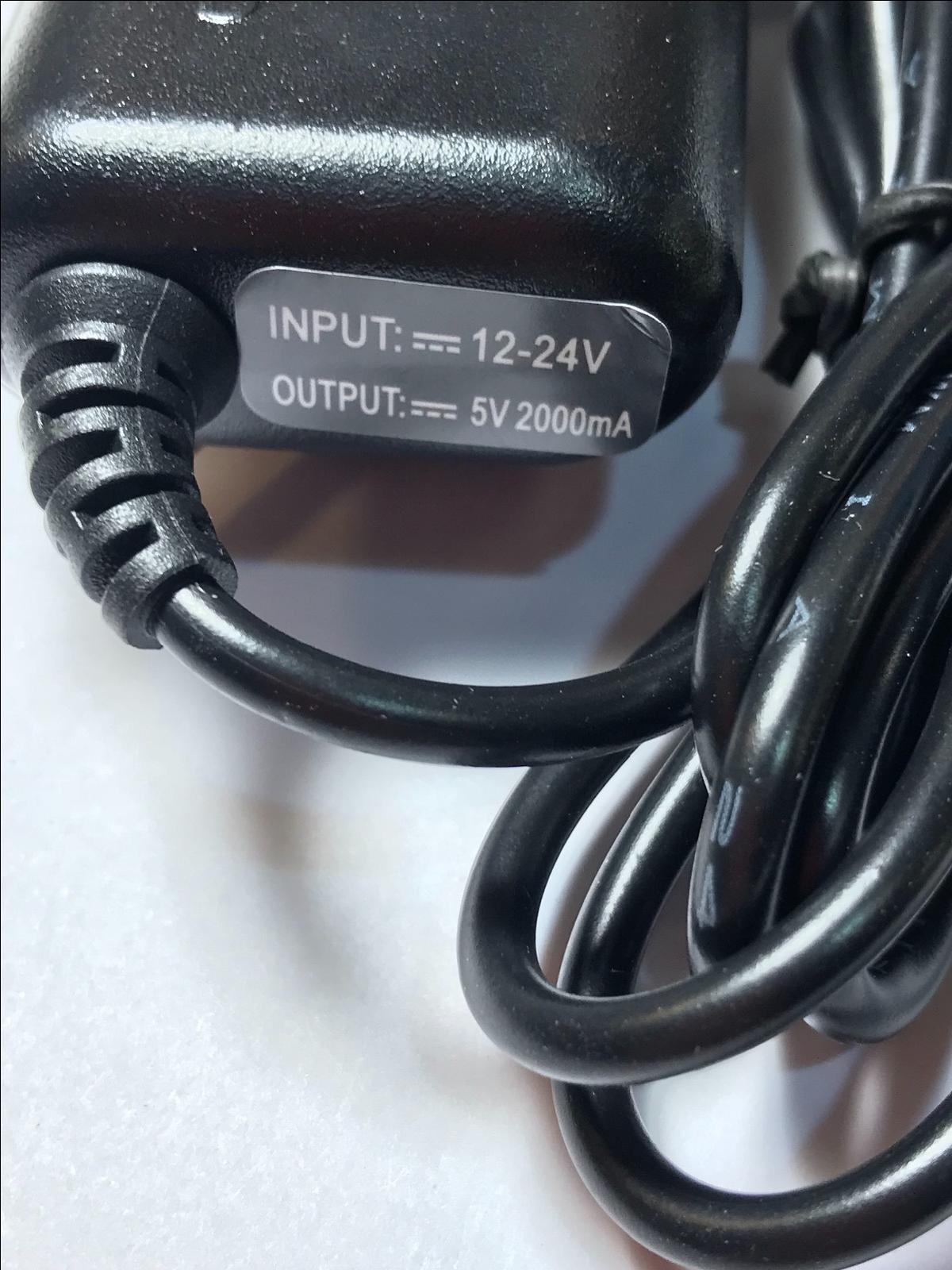 5V 2A Car Charger Power Supply Adaptor 2.5mm x 0.8mm Cigarette Lighter Accessory