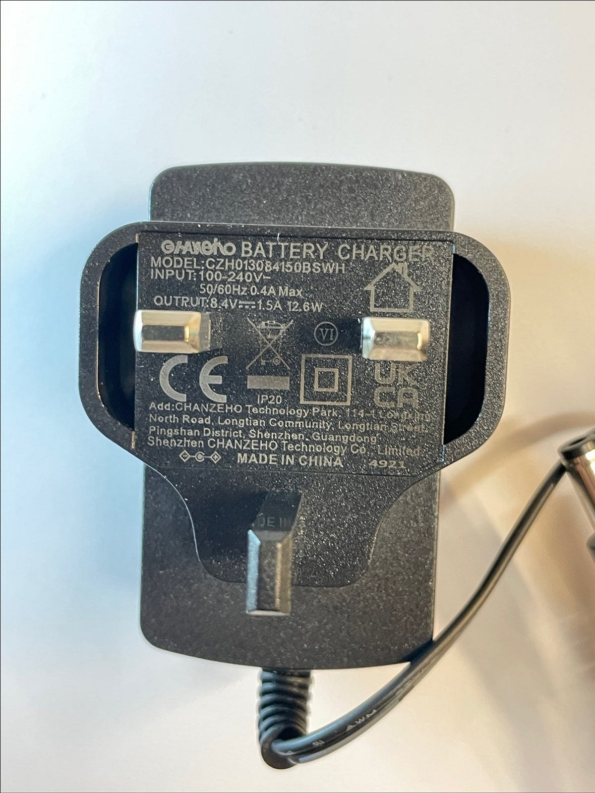 Replacement 8.4V AC-DC Adaptor Charger for LED Worklight LHWORK10CW TS-1084S