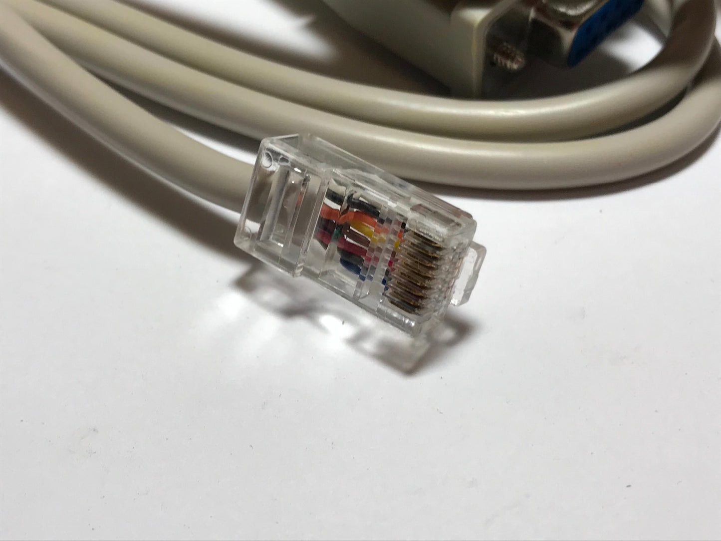 RJ45 to RS232 DB9 9-Pin Serial Port Female RJ45 Female Cat5 Ethernet LAN Cable