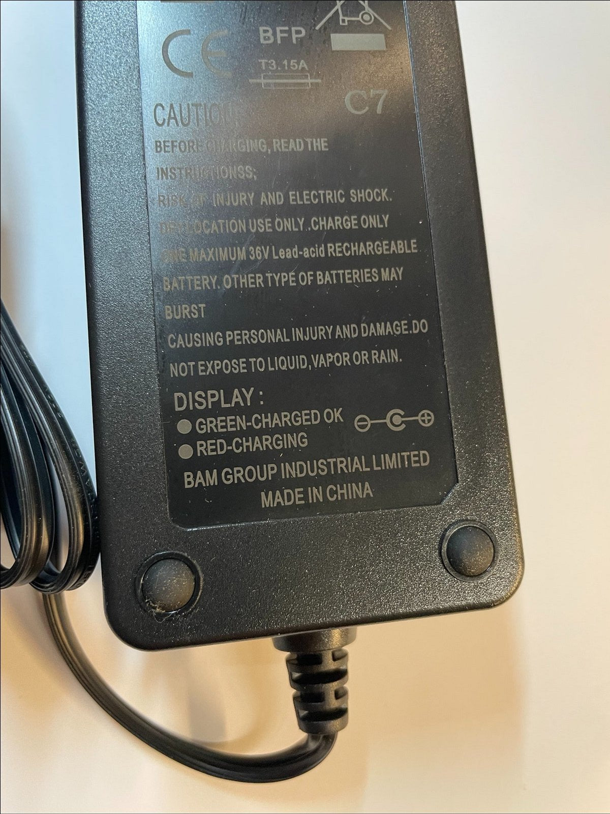 36V 2A Lead-acid Battery Charger AC Adaptor 5.5mm x 2.5mm / 2.1mm + UK Plug