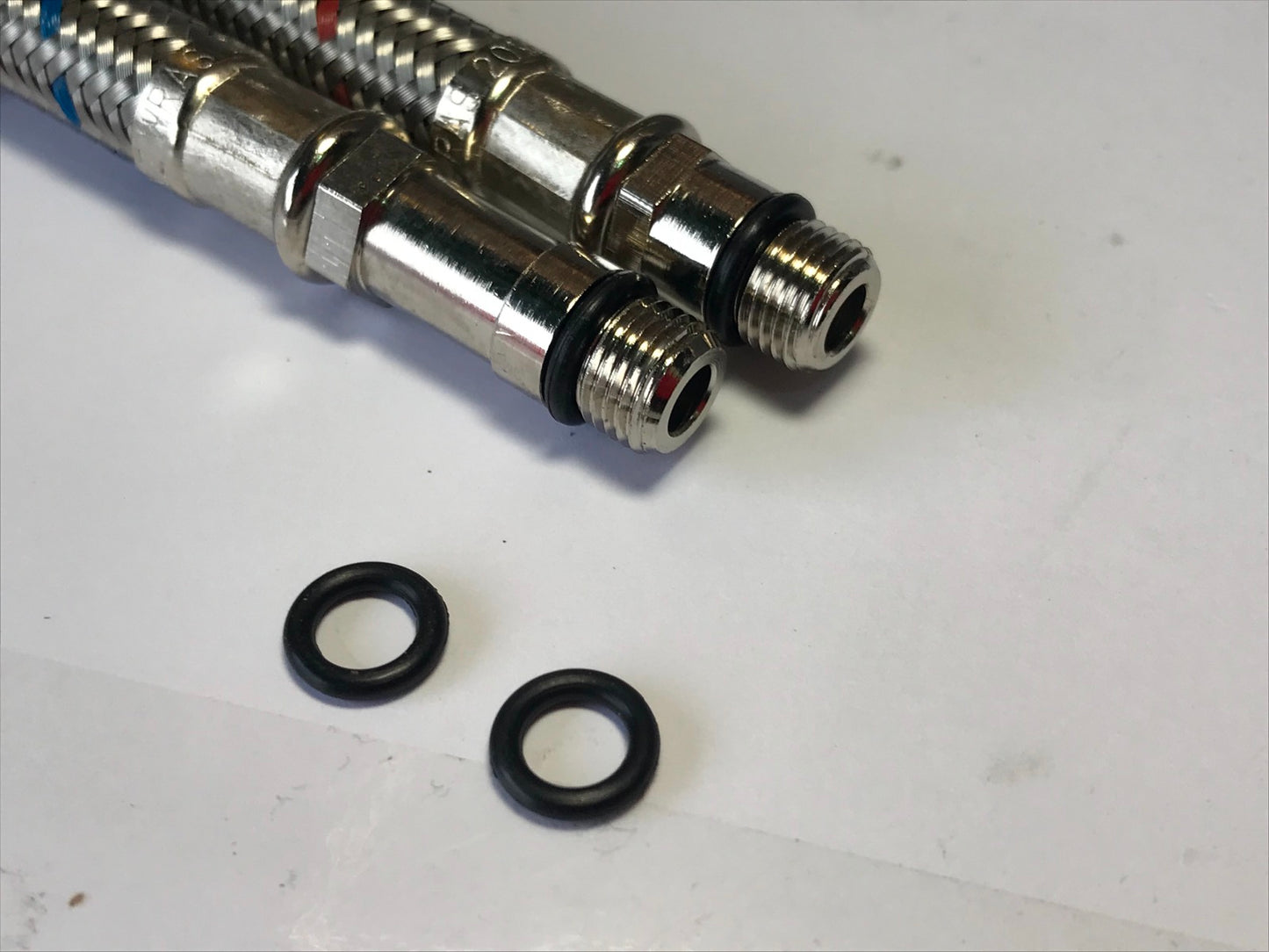 2x M10 10mm 400mm Kitchen/Basin Monobloc Mixer Tap Connectors Flexi Pipe Tails