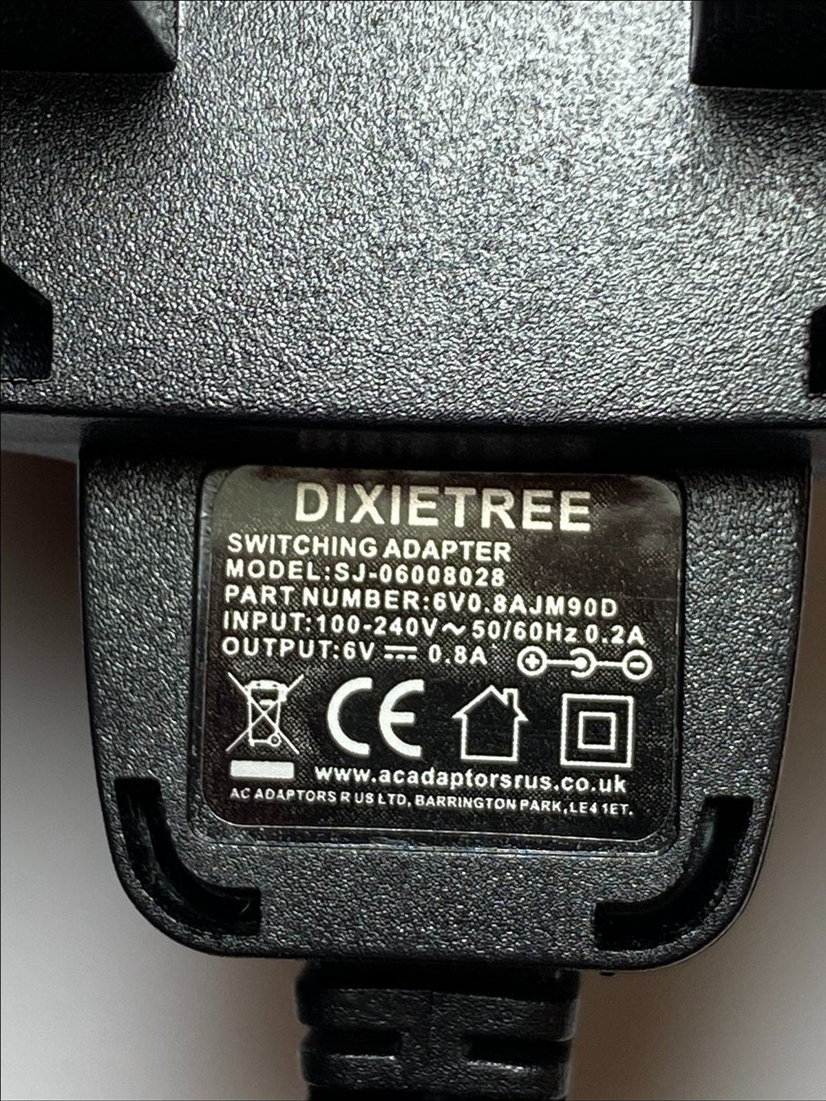 6V 800mA AC DC6V Charger for Tommee Tippee Baby Monitor 1094S Parent Screen Unit
