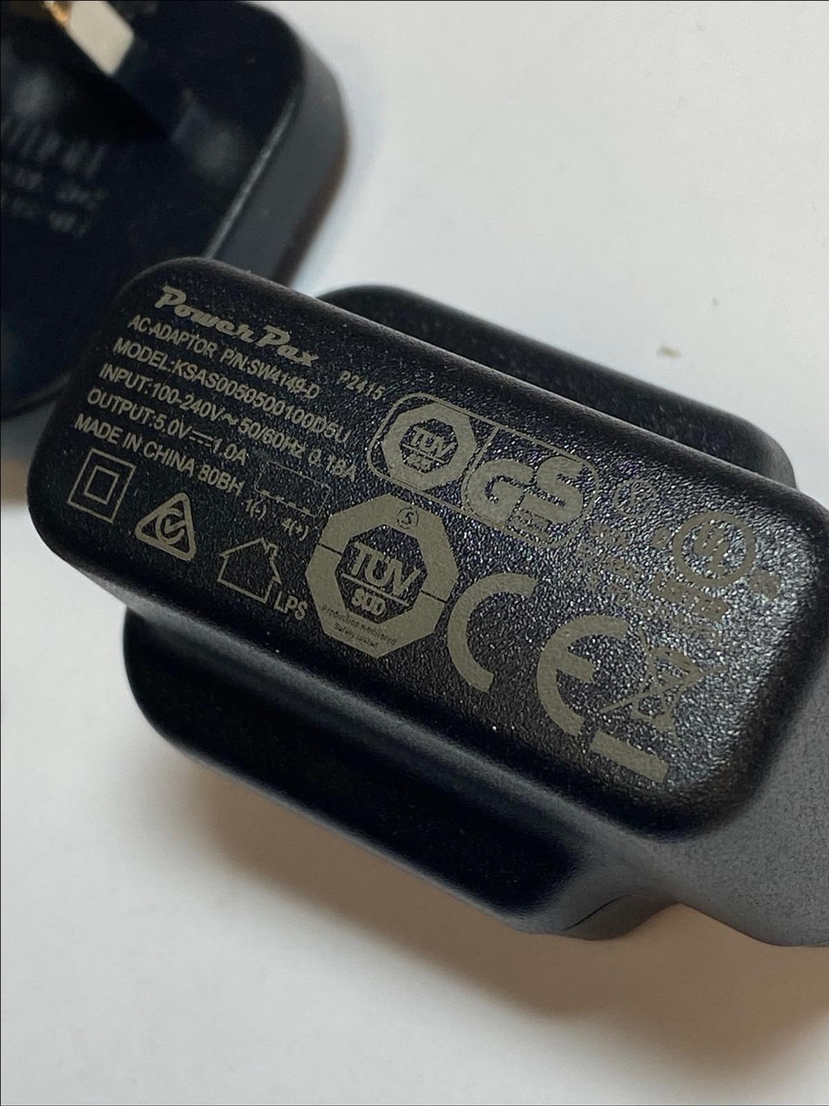 5.0V 1.0A AC ADAPTOR USB Plug SW4149-D KSAS0050500100D5U UK EU USA AUS