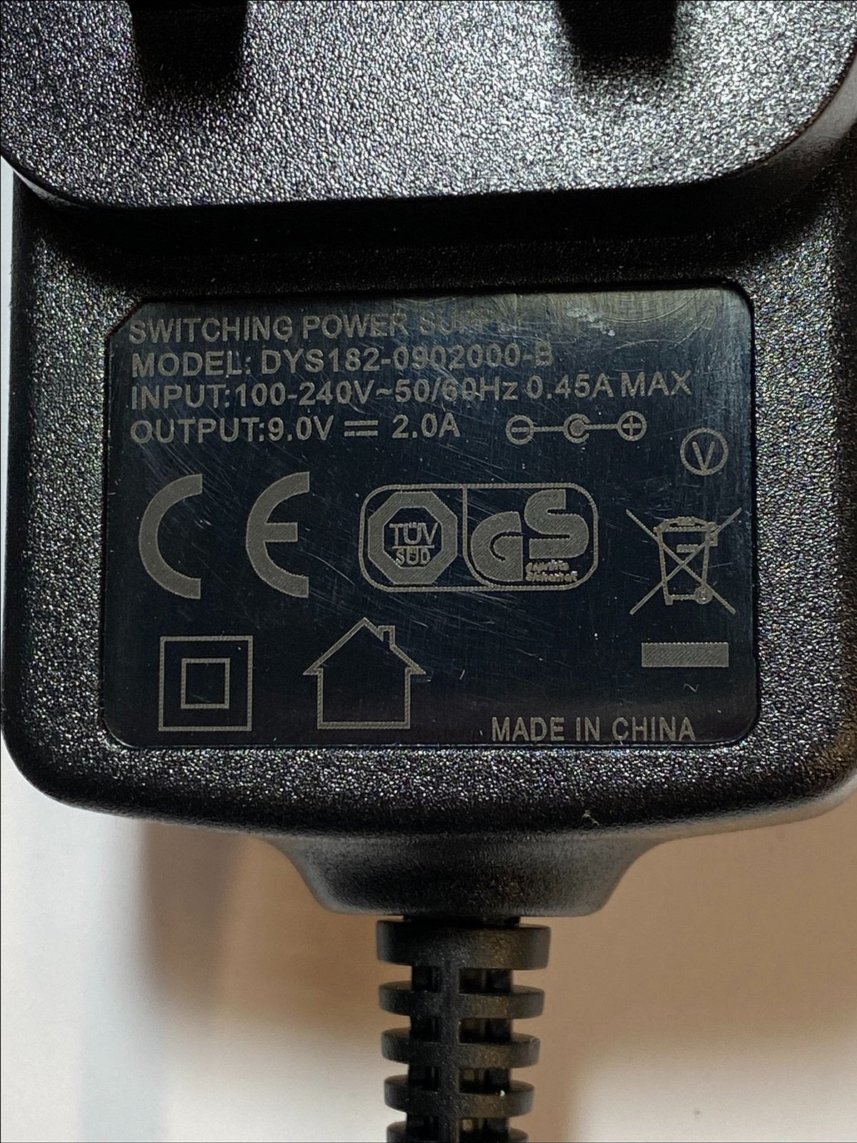 9V 2A AC-DC Switching Adaptor Power Supply 6.0mm x 4.3mm with centre pin UK Plug