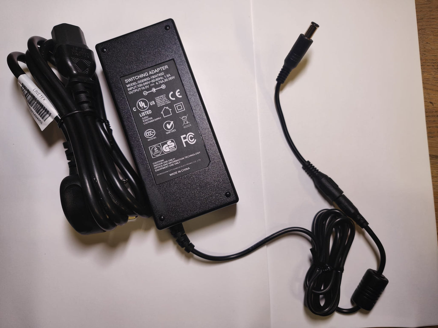 Replacement for 19.0V 3.3A AC-DC Adaptor Power Supply for LG 27GL850-B Monitor