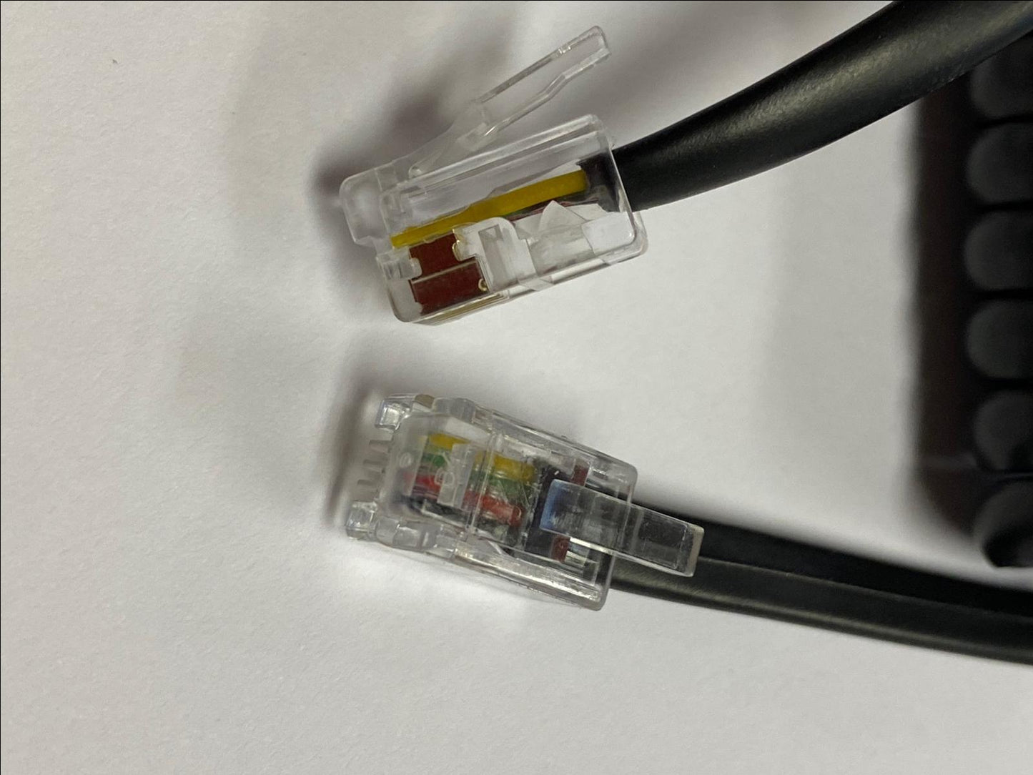 USED 2nd Hand Curly Handset Cable Lead for Polycom VVX411 IP Phones