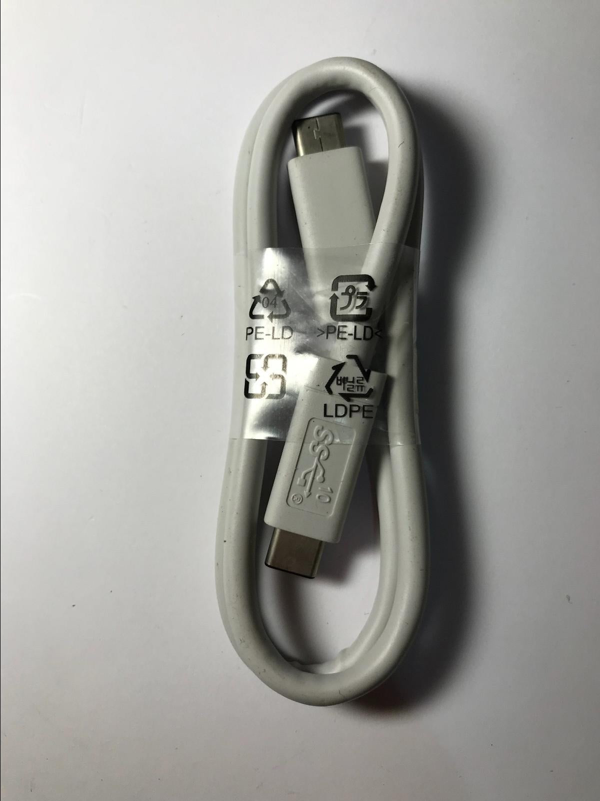 WHITE Genuine USB-C to USB-C 0.5M USB 3.1 Gen 2 Cable for External Hard Drive