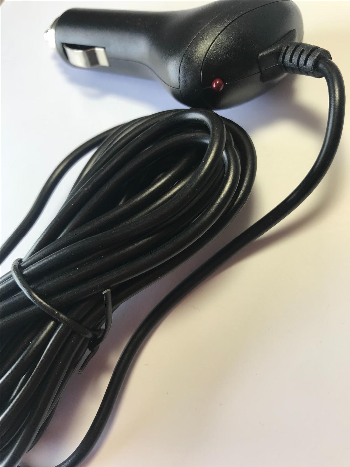 5V 1.3A 1300mA Car Charger Power Supply Mini B Connector 4M Long Cable Lead