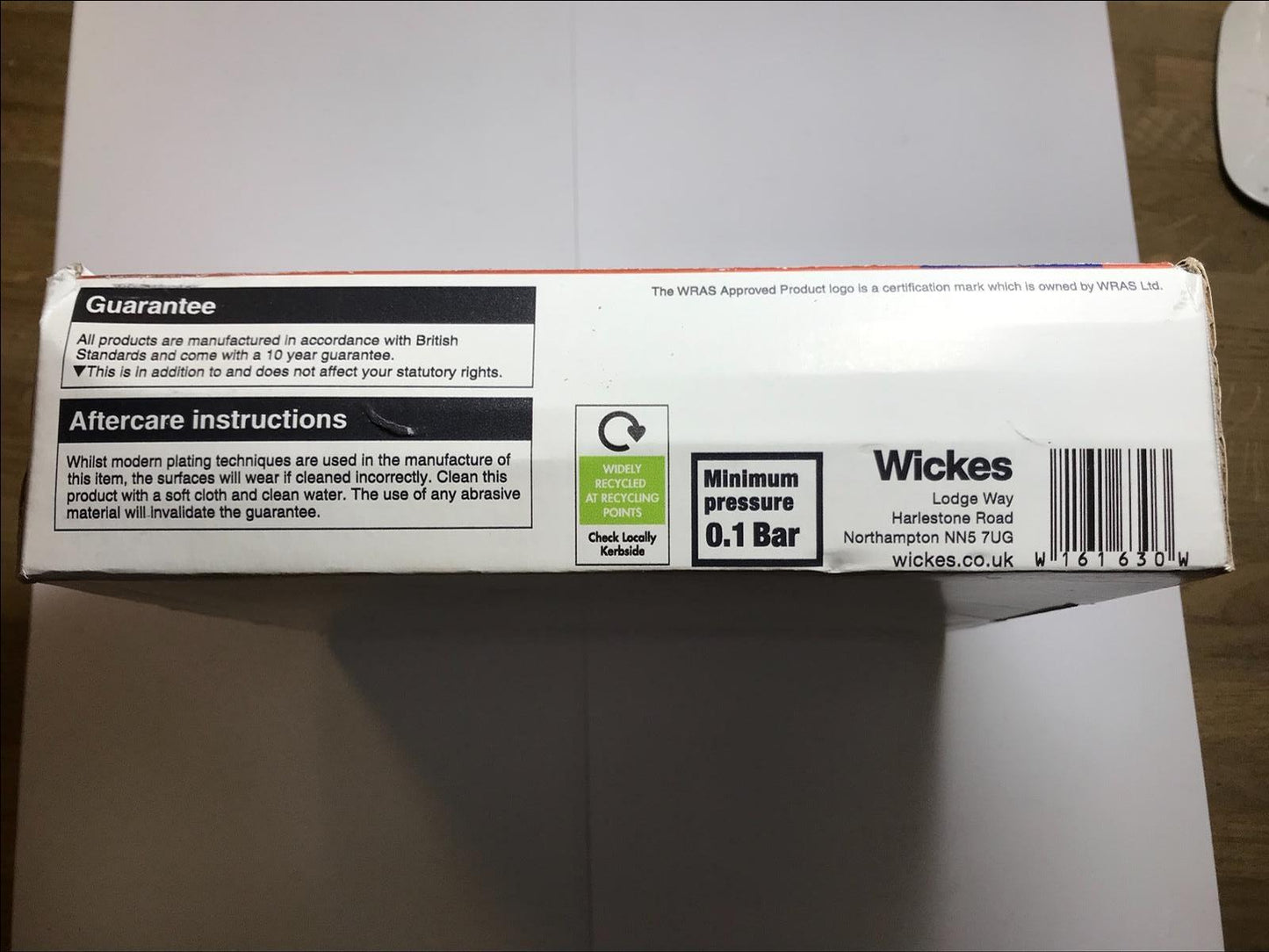 WICKES TRIVOR BATH TAPS FOR 2 HOLE BATHROOM BASIN HIGH/LOW PRESSURE 1/4 TURN