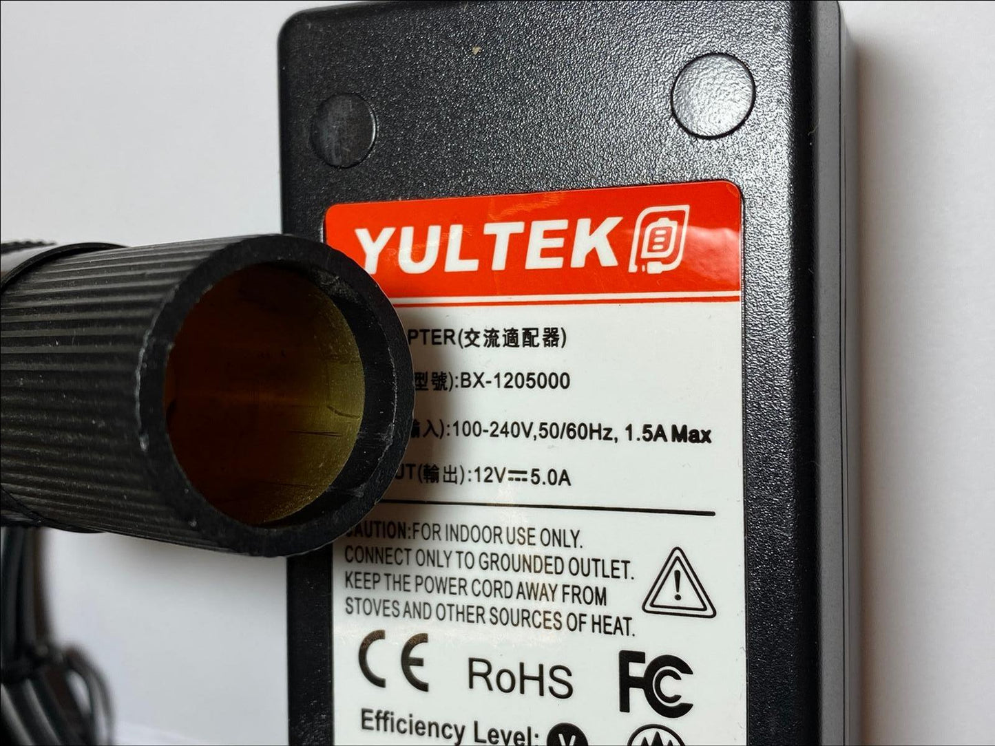 12V 5A 5000mA AC-DC Switching Adaptor Power Supply with Car Socket 12VDC CLA