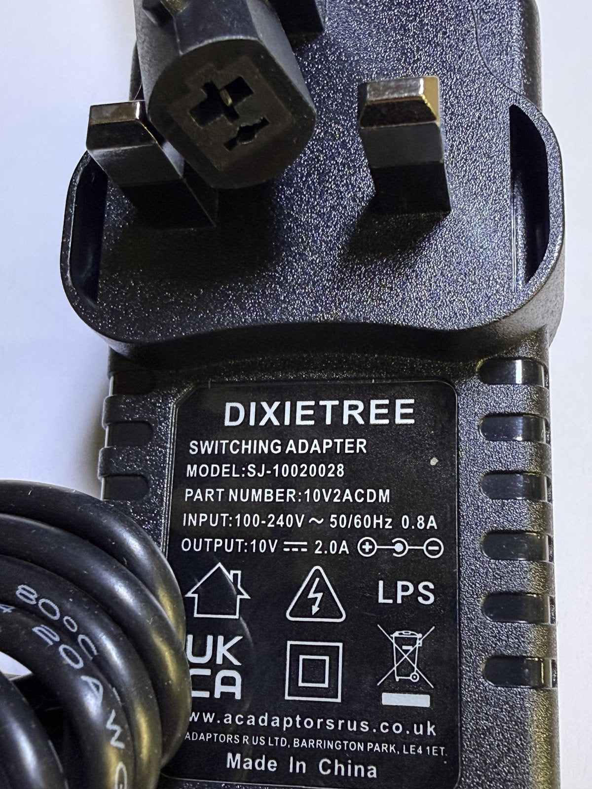 Replacement Power Adaptor for 10V 500mA LED Driver Model JG-LED1-5EPPO-10050