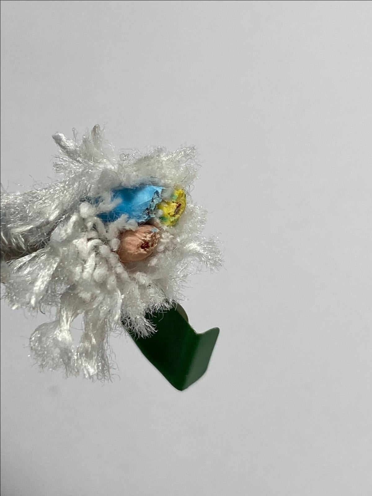 White Iron Braided Heat Resistant 3 Core Cable Lead Flex UK Plug with 13A Fuse