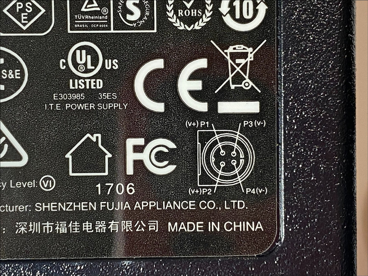 Replacement 48V 1200mA Switching Adapter Power Supply 4 Pin FJ-SW4801200