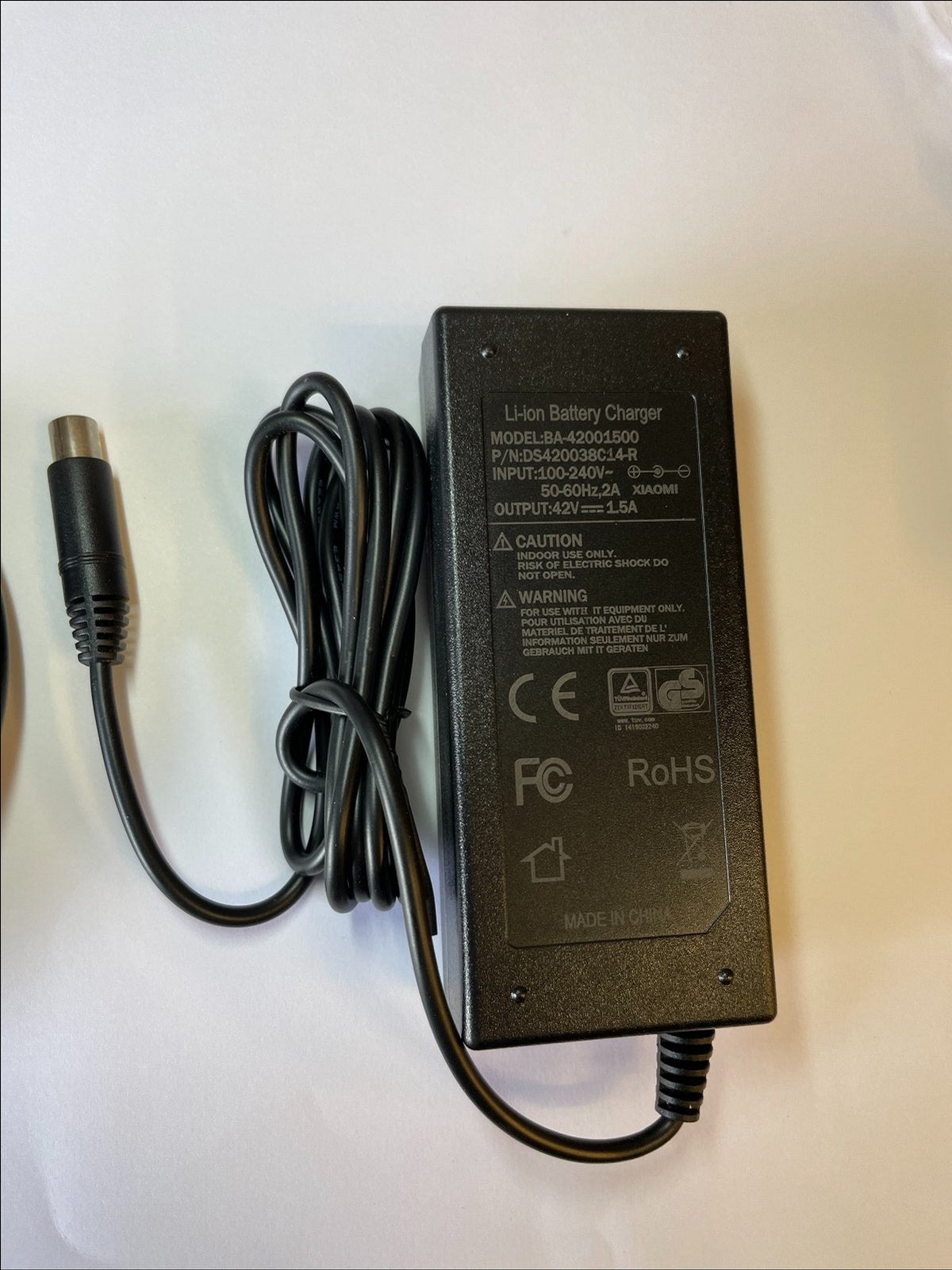 Replacement for 42V 2A Li-ion Battery Charger SSLC084V42 AC-DC Adaptor Uk Plug