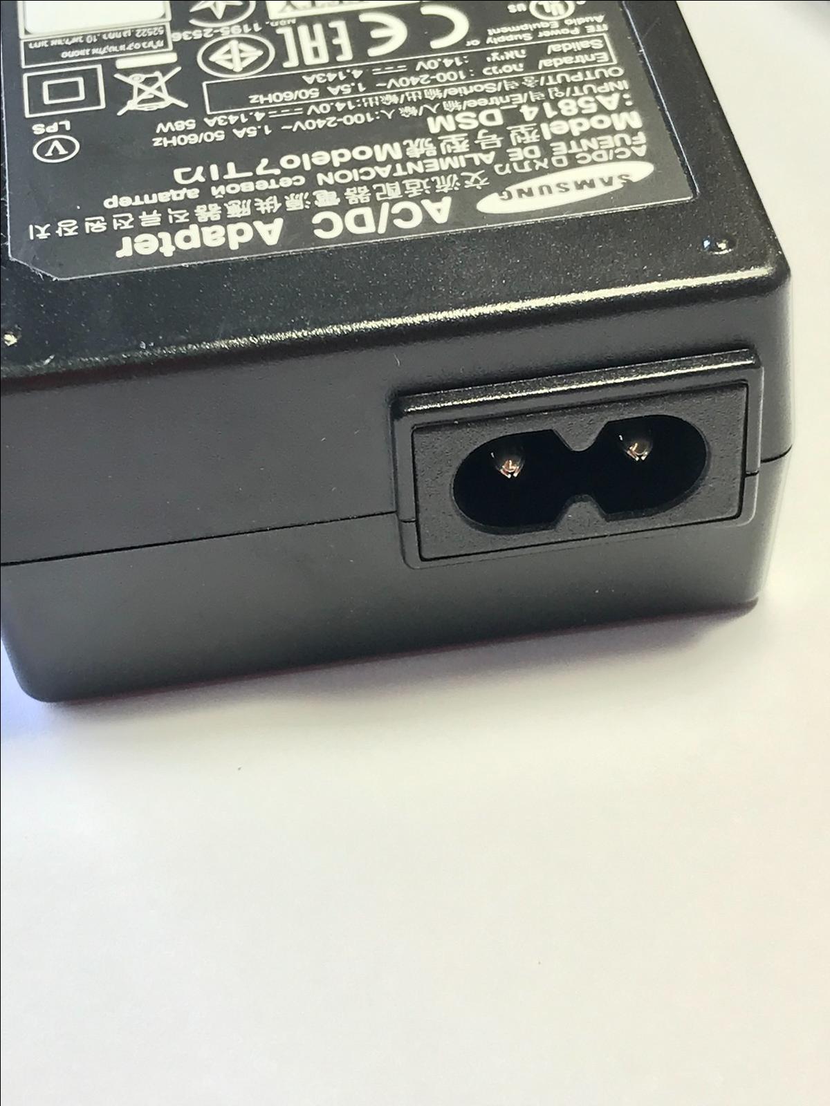 Genuine Samsung AC/DC Adapter A5814_DSM 14.0V 4.143A 14V Power Supply C8 PSU