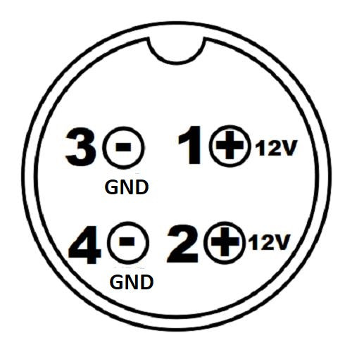Replacement 12V 4 PIN AC-DC Adaptor Power Supply for PP-8632 - FEC