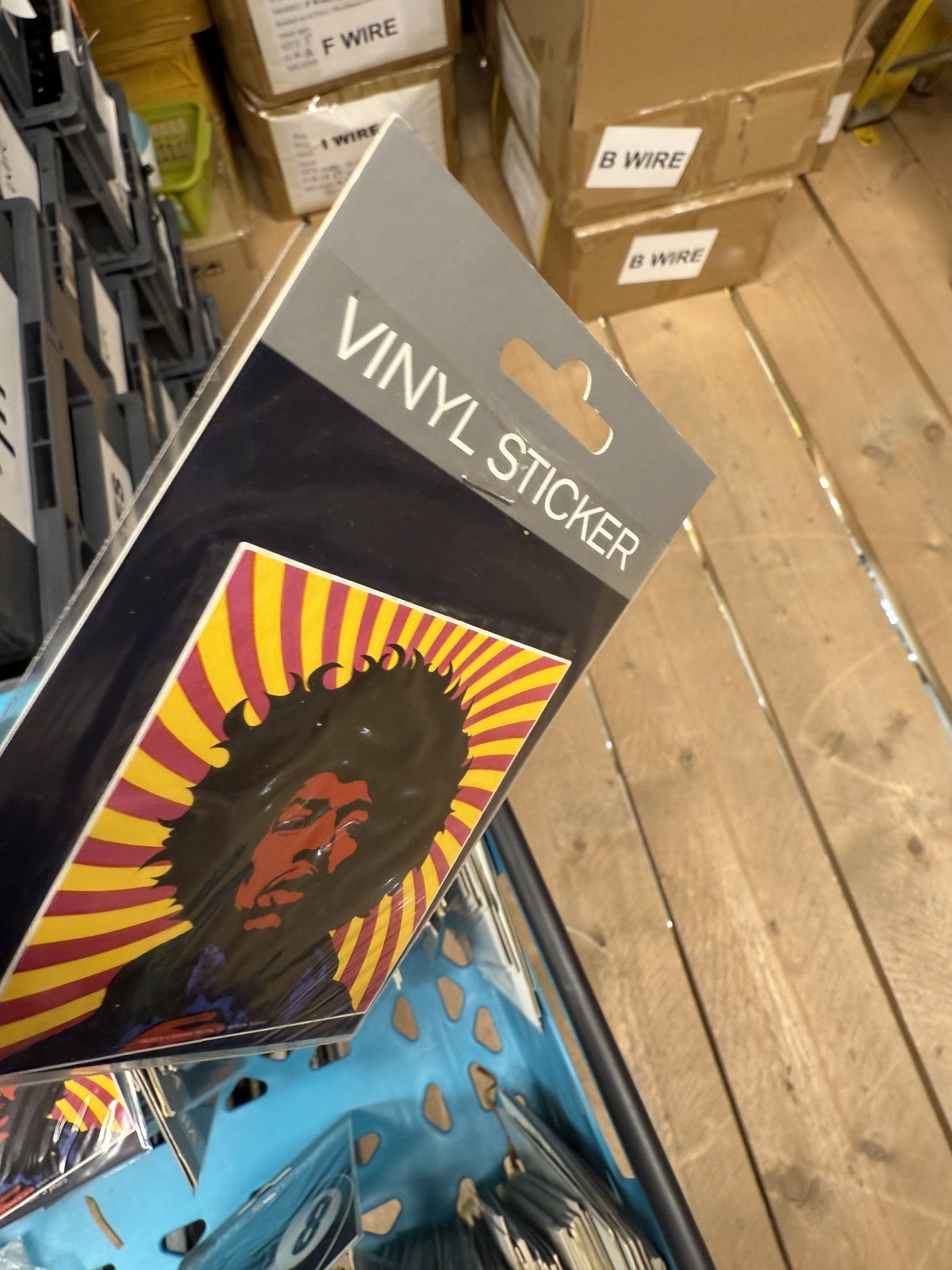 JIMMY HENDRIX VINYL CAR/MOTORBIKE/HELMET DECAL STICKER