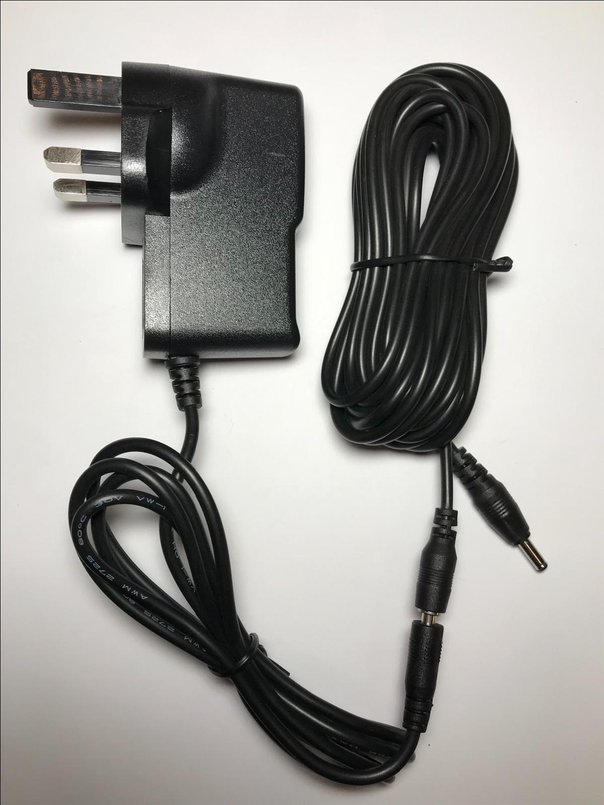 6M Long 5V 2A Mains AC-DC Switching Adaptor Power Supply Charger 3.5mm x 1.3mm