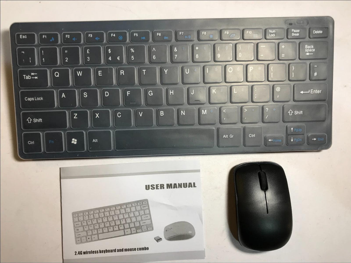 Black Wireless Small Keyboard and Mouse for SAMSUNG SMART TV