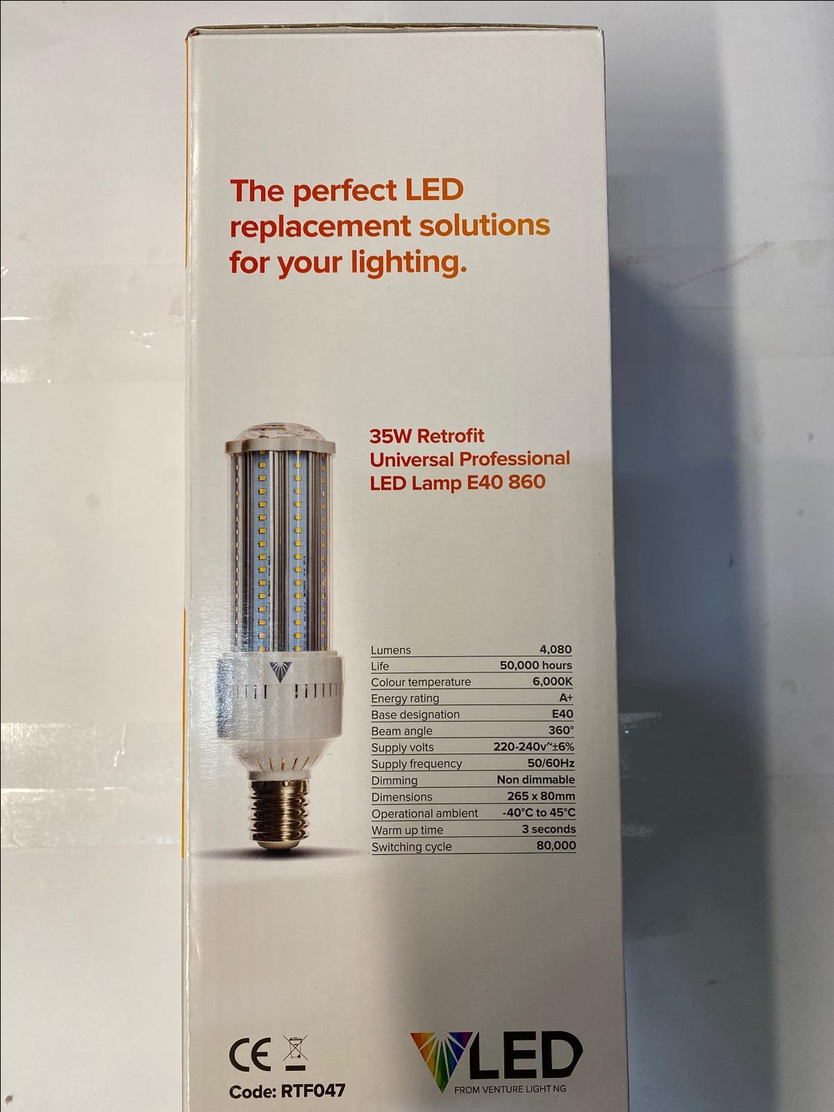 Venture Lighting E40 LED Cluster Lamp Bulb Cool White 35W RETROFIT Industrial