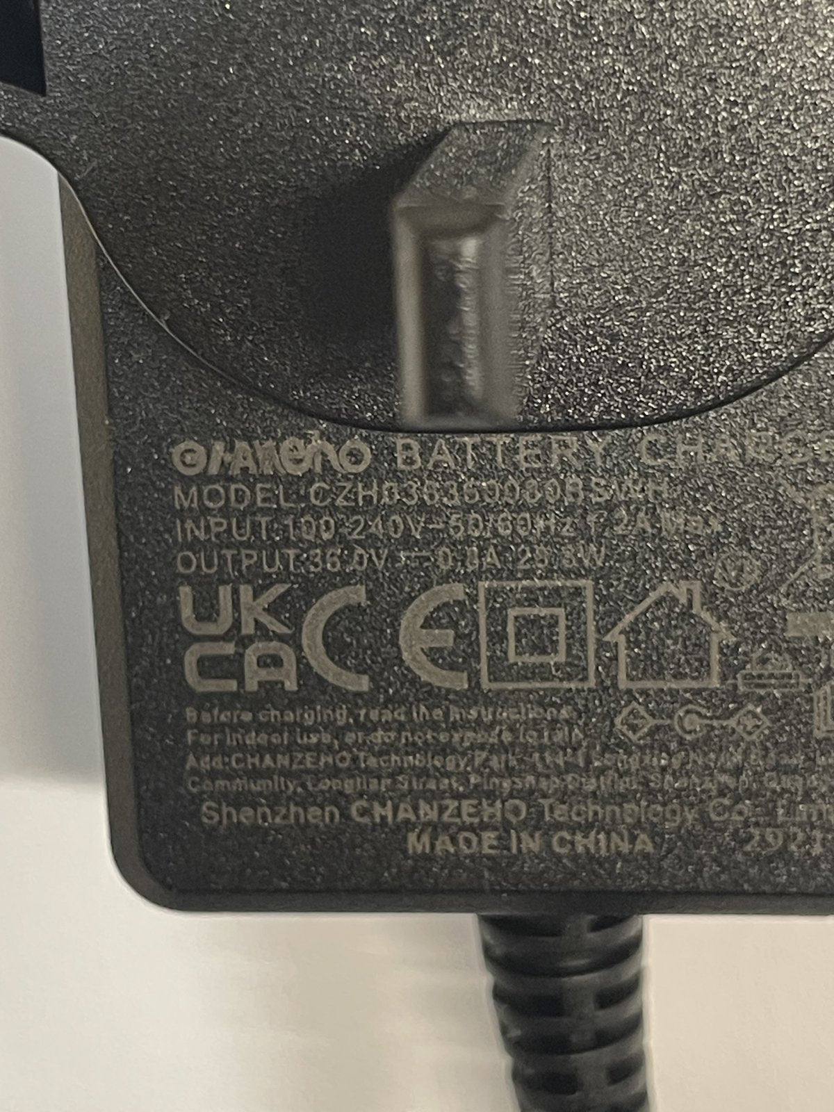 Replacement for 36V 12W Power Supply Model YJ-C36B8M-12W (UK) Adapter