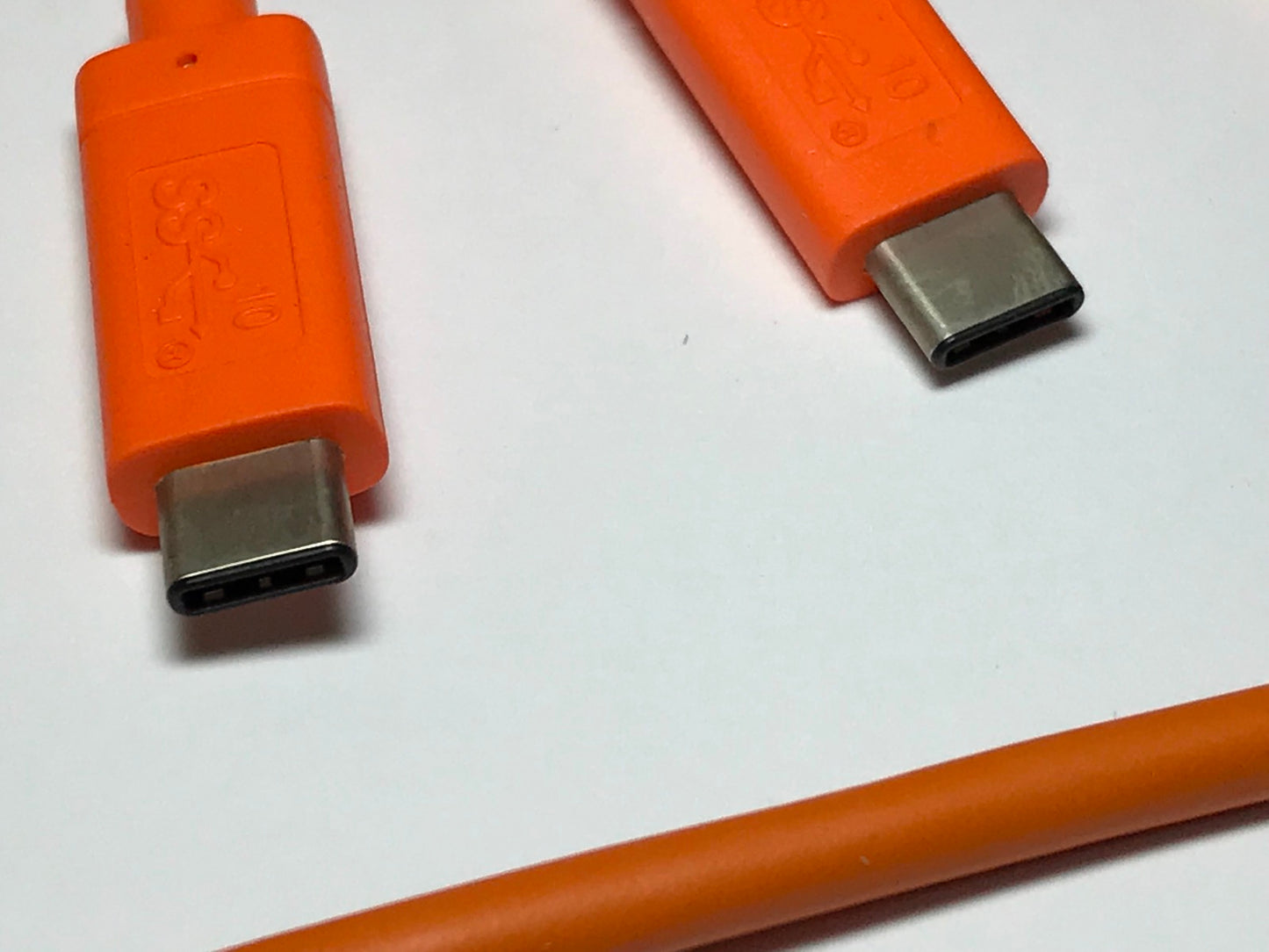 Genuine Orange Double USB-C Super Speed 3.1 2nd Gen Cable Lead for Lacie HDD