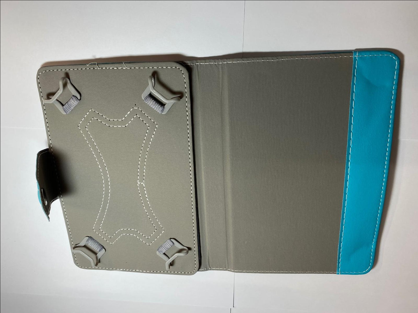 7" Blue Multi Angle Leather Folder Case COBY Kyros Internet Tablet MID7042 7042