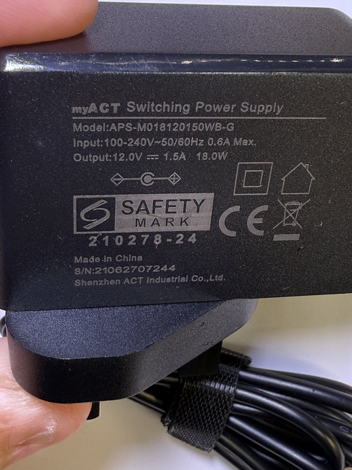 UK Mains 12V 1500mA Switching Power Supply for SO18RM1200150 BT Home Hub 4 & 5