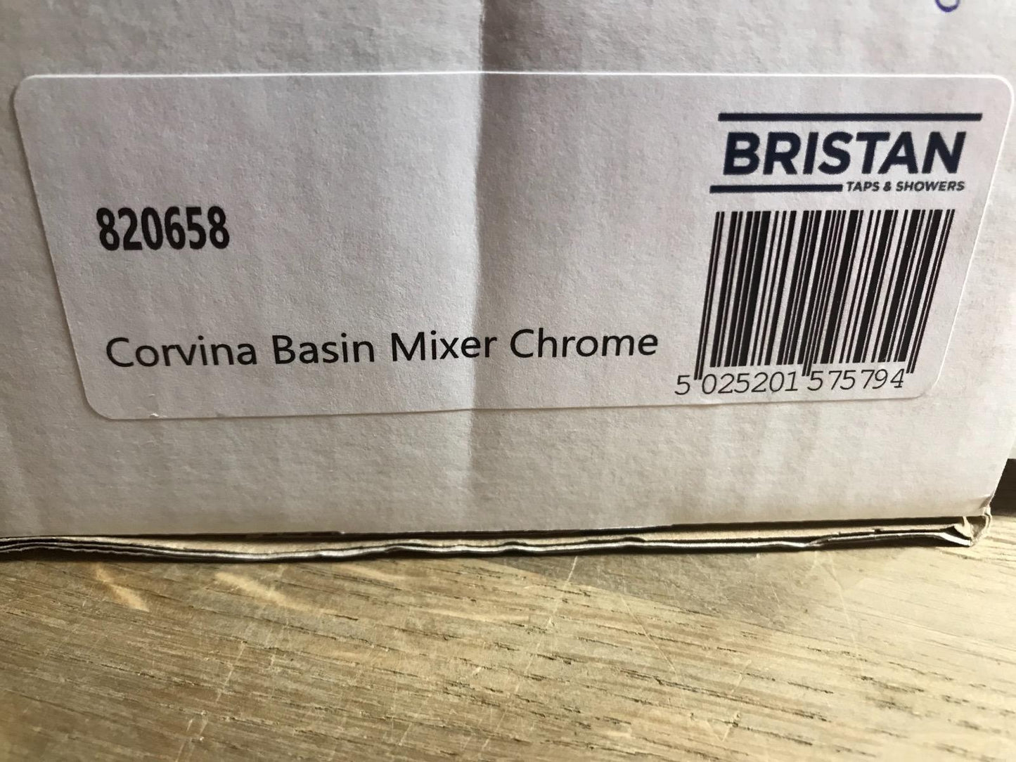 Bristan Corvina Basin Mixer Tap with Clicker Waste CHROME 820658 5025201575794