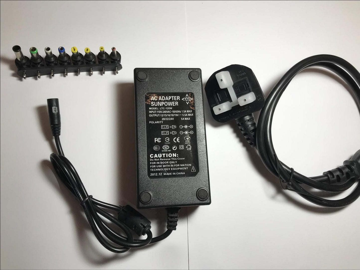 Universal AC-DC Switching Adaptor Power Supply 12V 15V 16V 18V 19V 20V 24A UK
