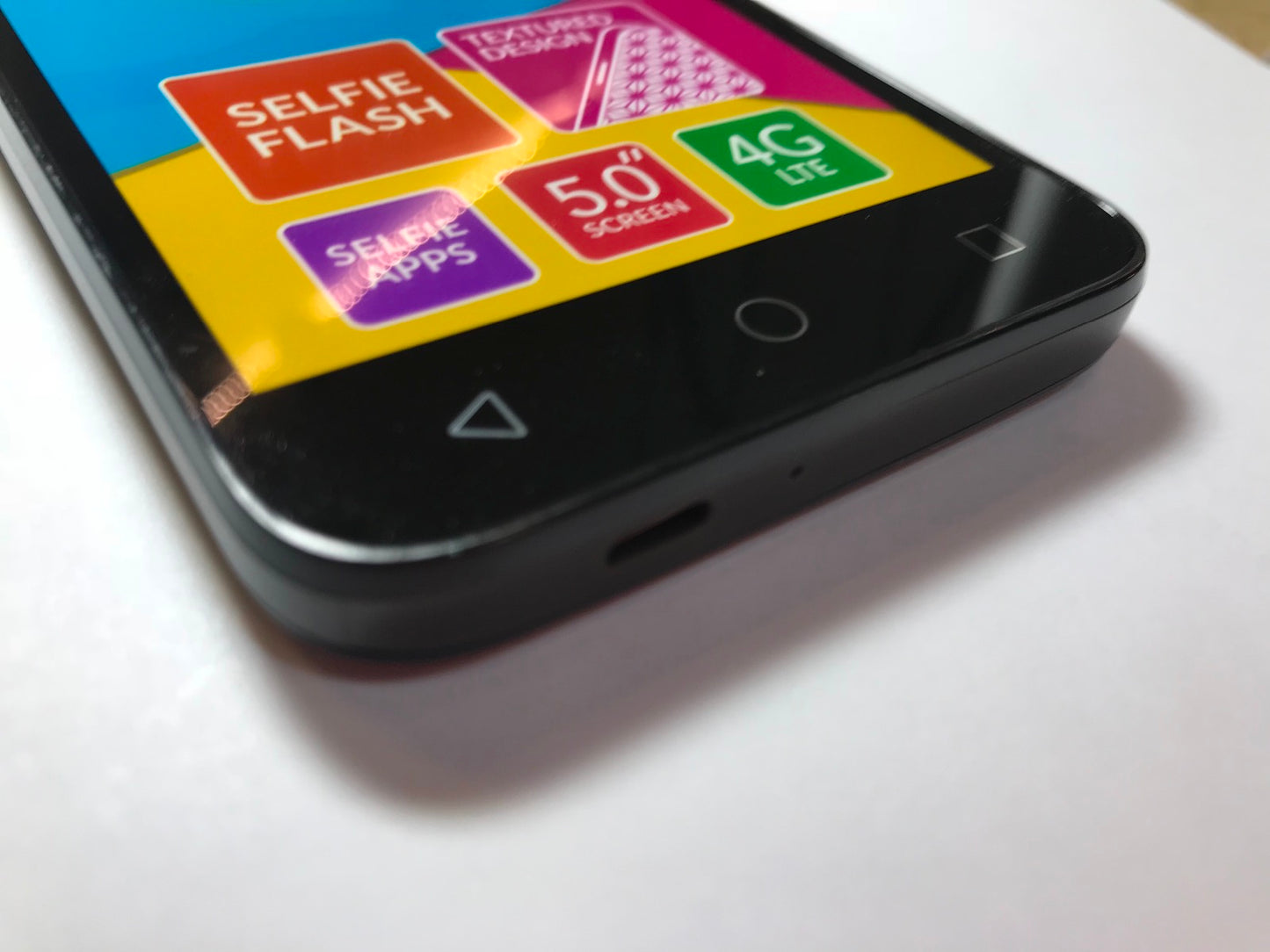 Alcatel U5 Black Coccoa Grey Dummy Kids Toy Display Phone FAKE PHONE 5044A