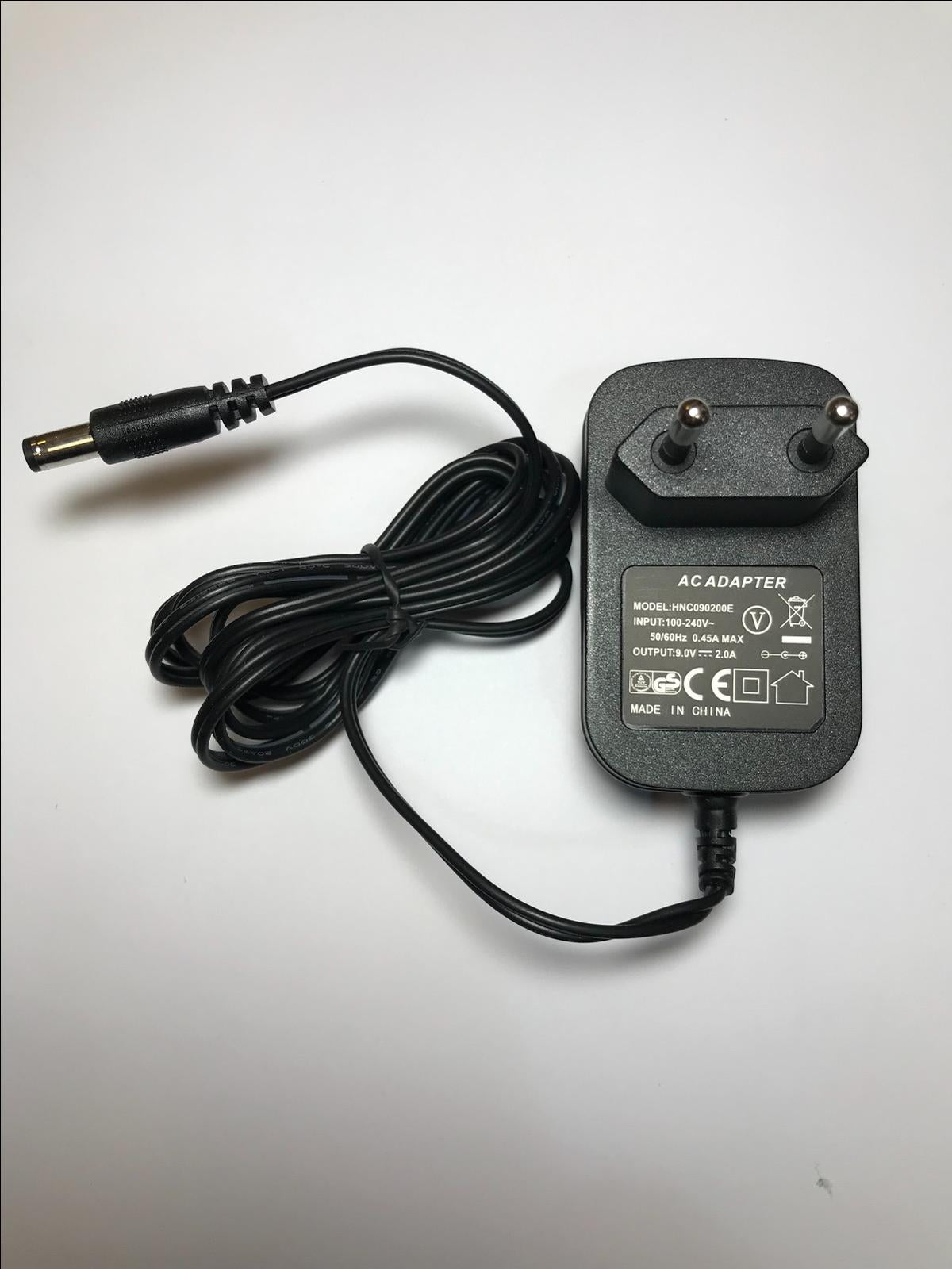 EU 9.0V 2.0A 9V 2A AC-DC Switching Adaptor Power Supply 5.5mm x 2.5mm / 2.1mm