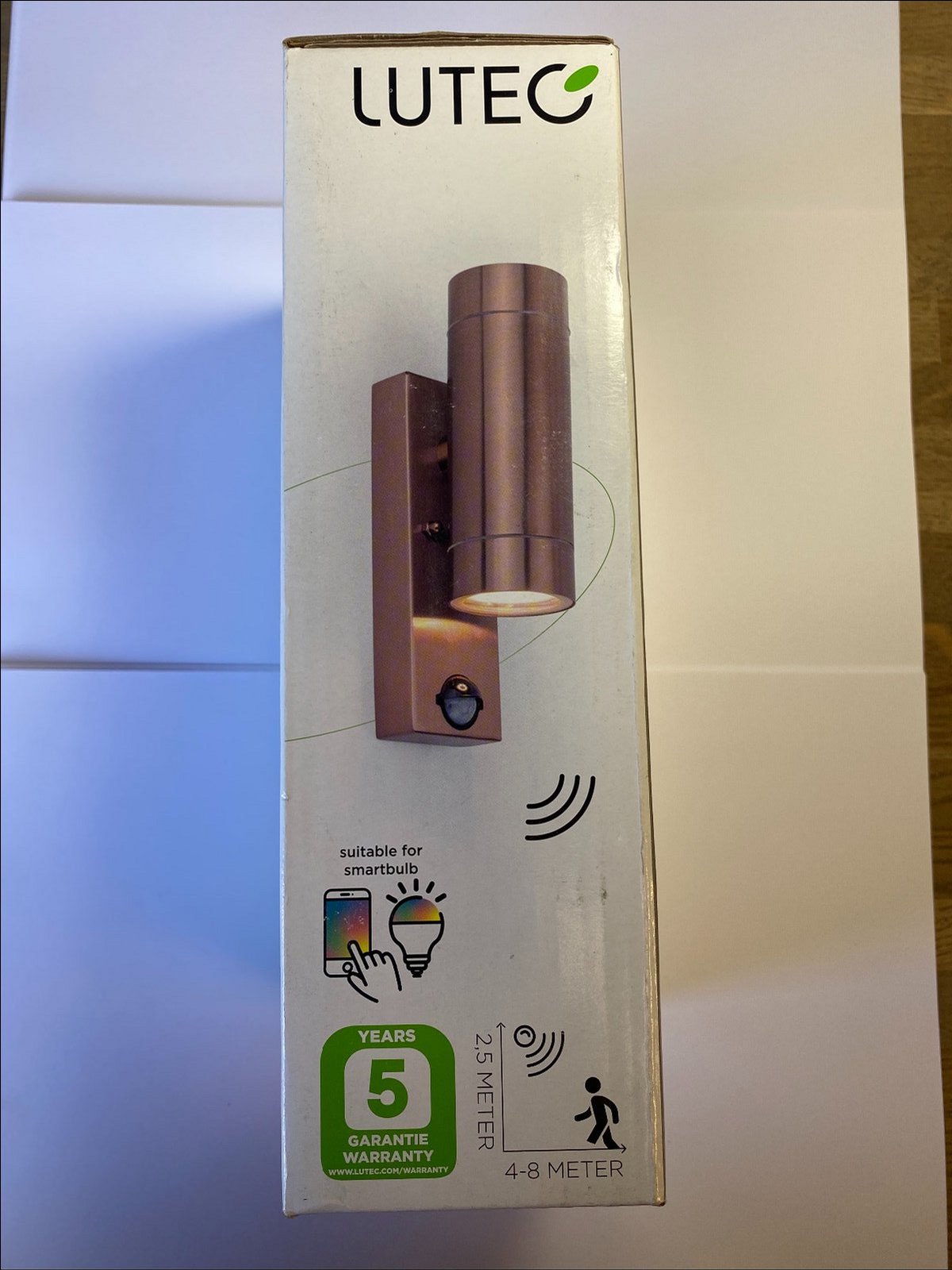 LUTEC Vienna 5510816306 Copper Up / Down Light Exterior Garden GU10 Fitting