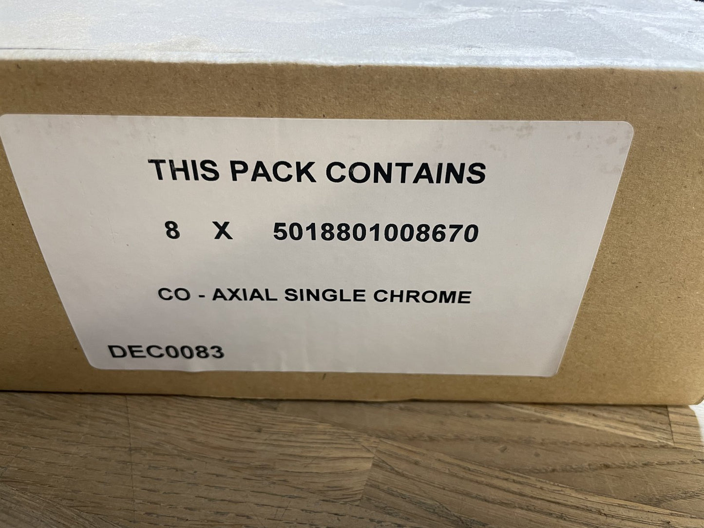 Bulk Lot Box of 8 Volex Polished Chrome TV CO-AXIAL Socket Single DEC0083